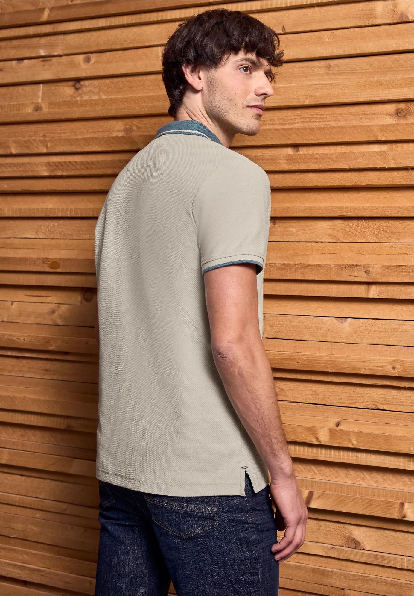 Street One MEN polo tričko so štruktúrou