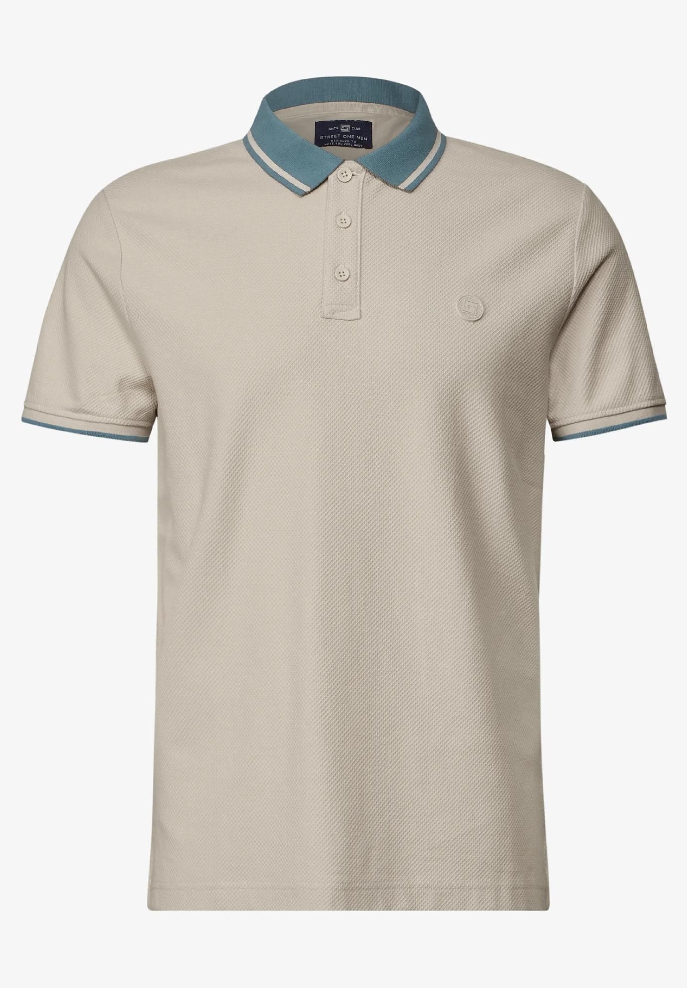 Street One MEN polo tričko so štruktúrou