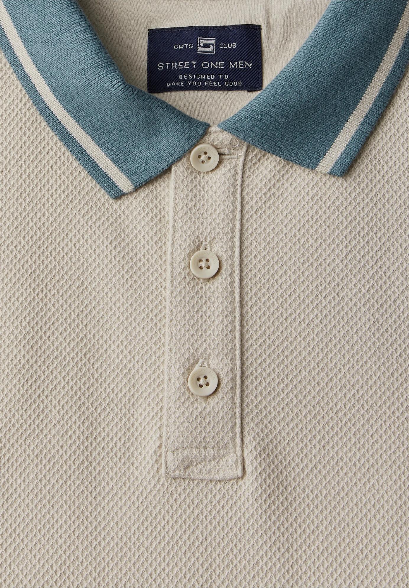 Street One MEN polo tričko so štruktúrou