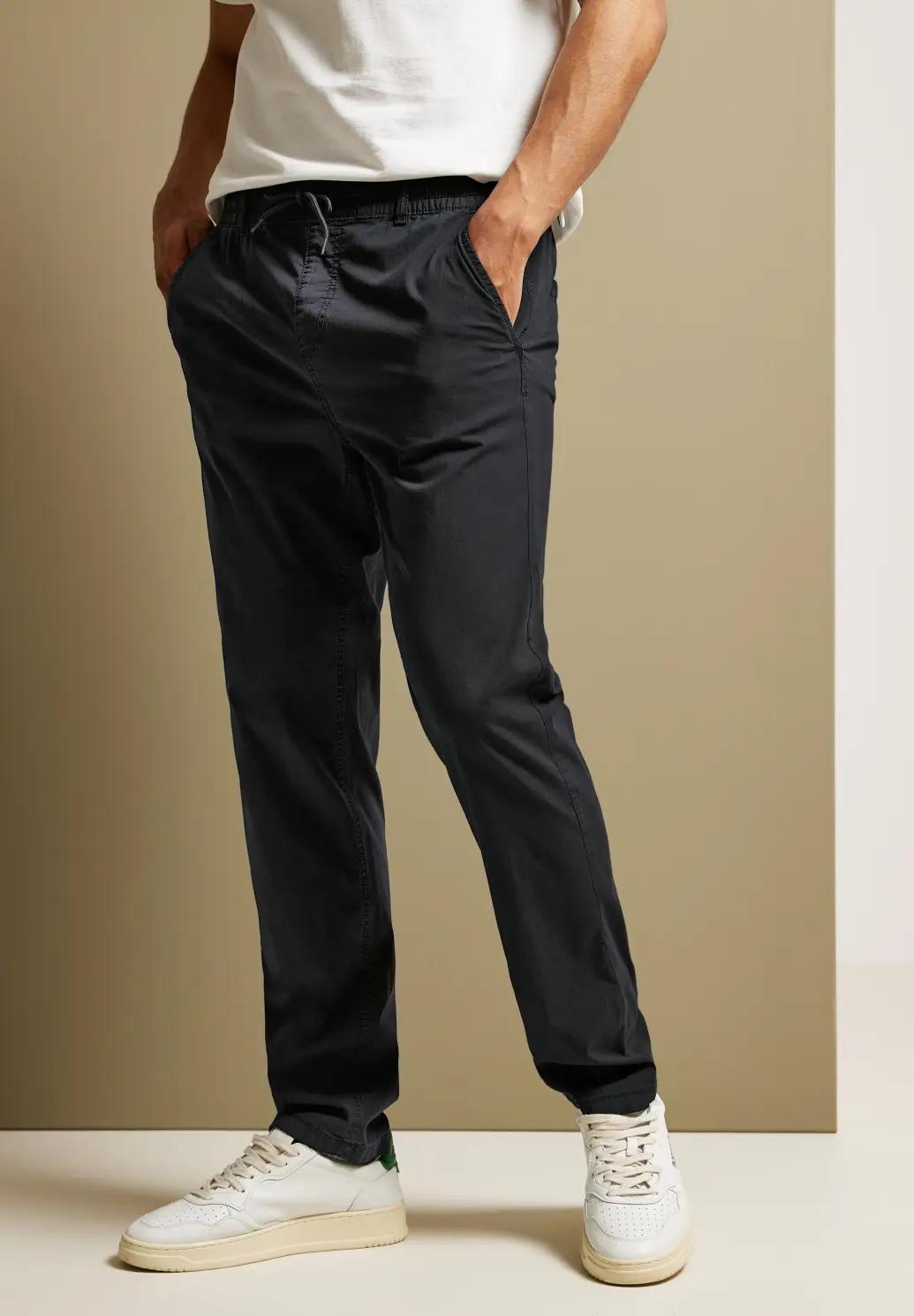 Street One MEN pohodlné chino joggery, gra