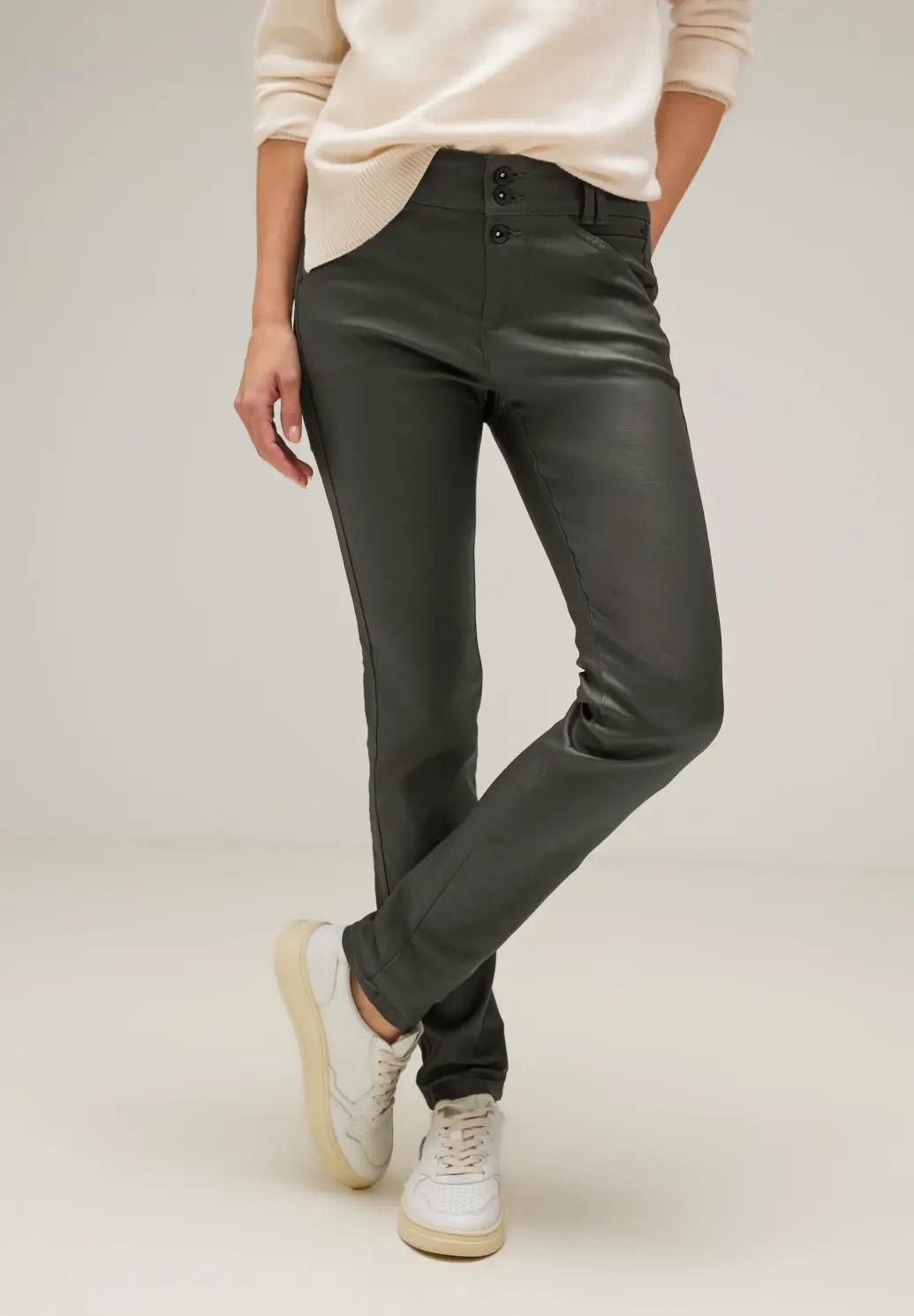 Street One caoting slim fit nohavice YORK, zel