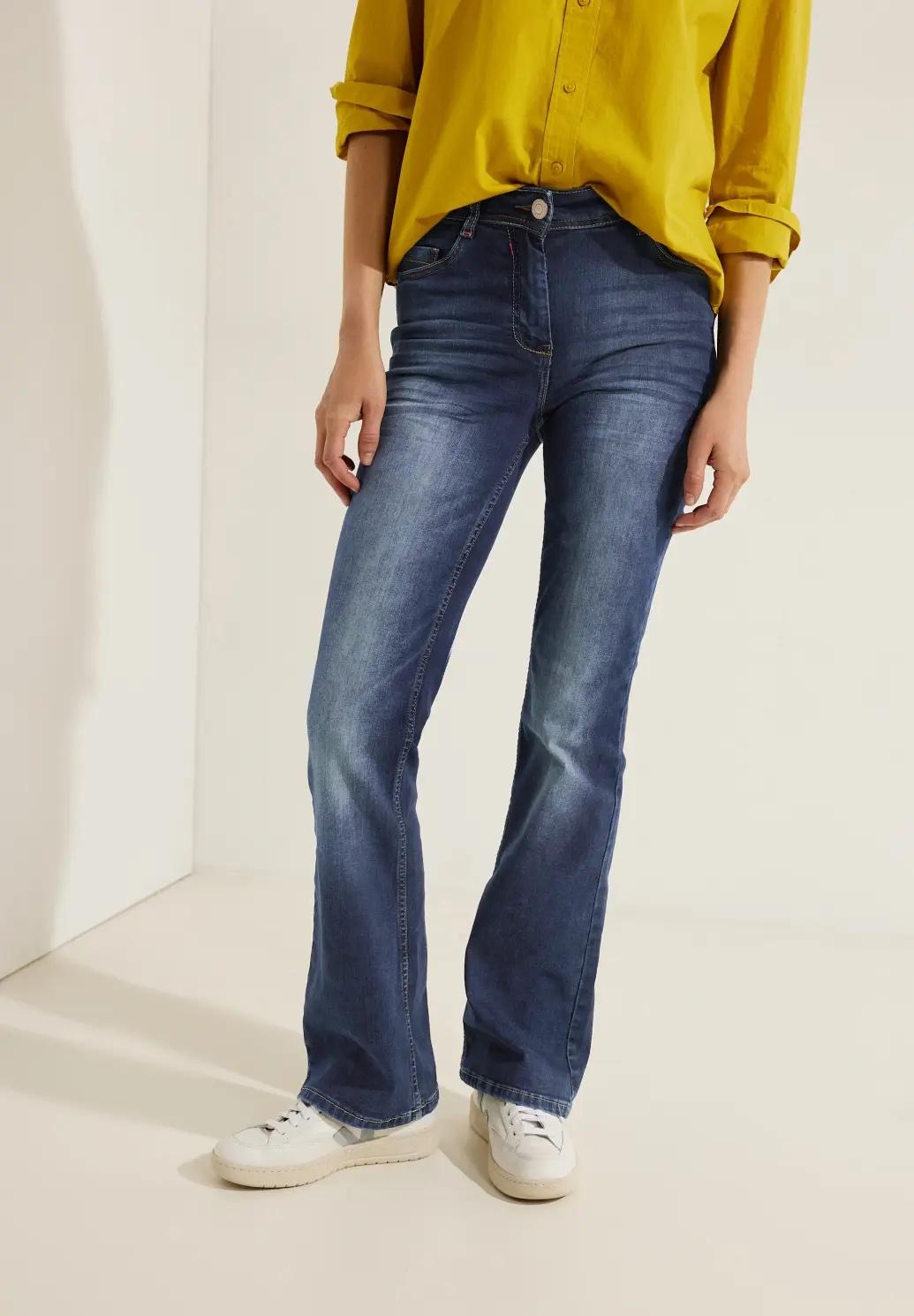 CECIL džínsy TORONTO slim fit v strihu Bootcut, mod