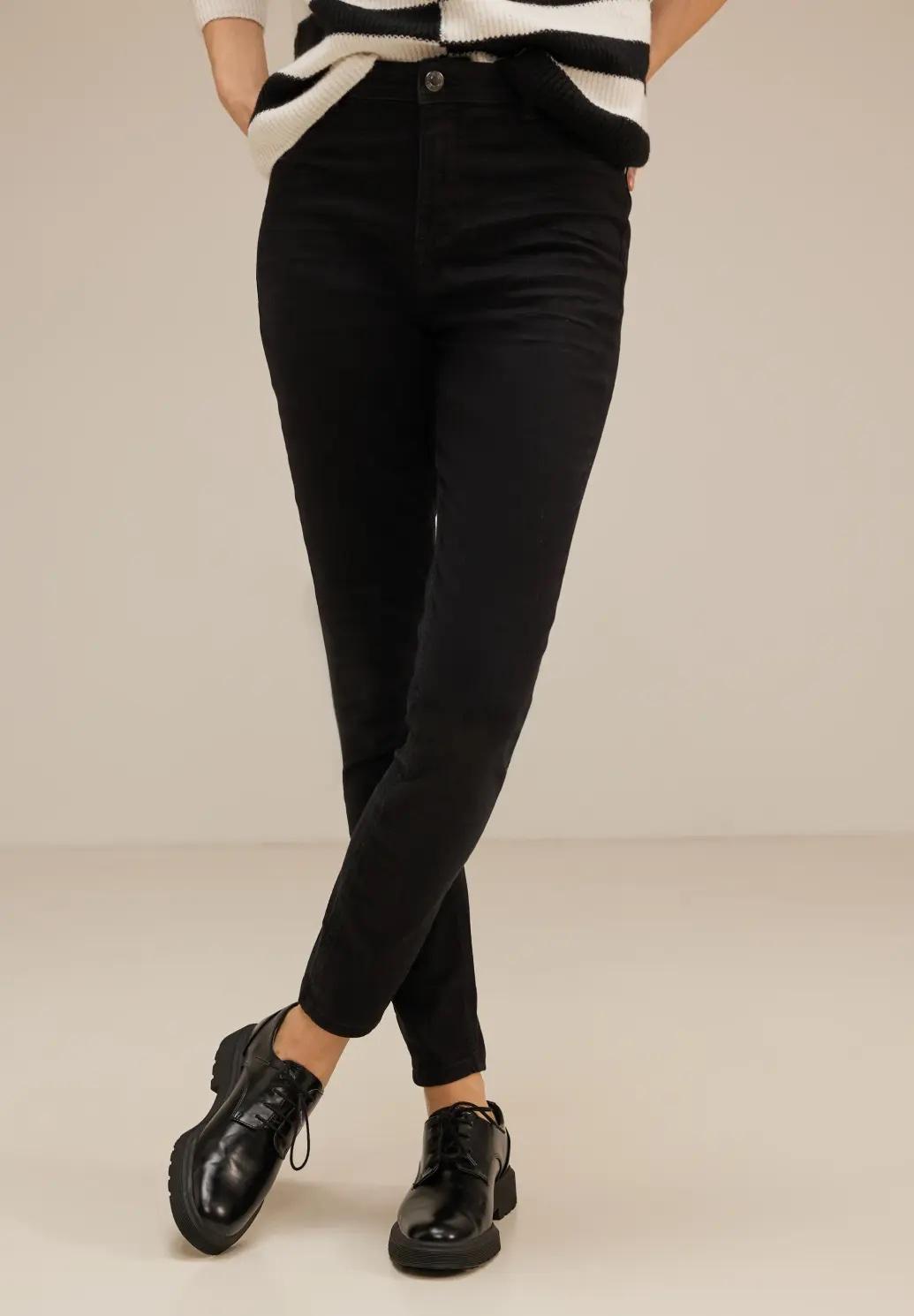 Street One čierne skinny fit jeggings, čie