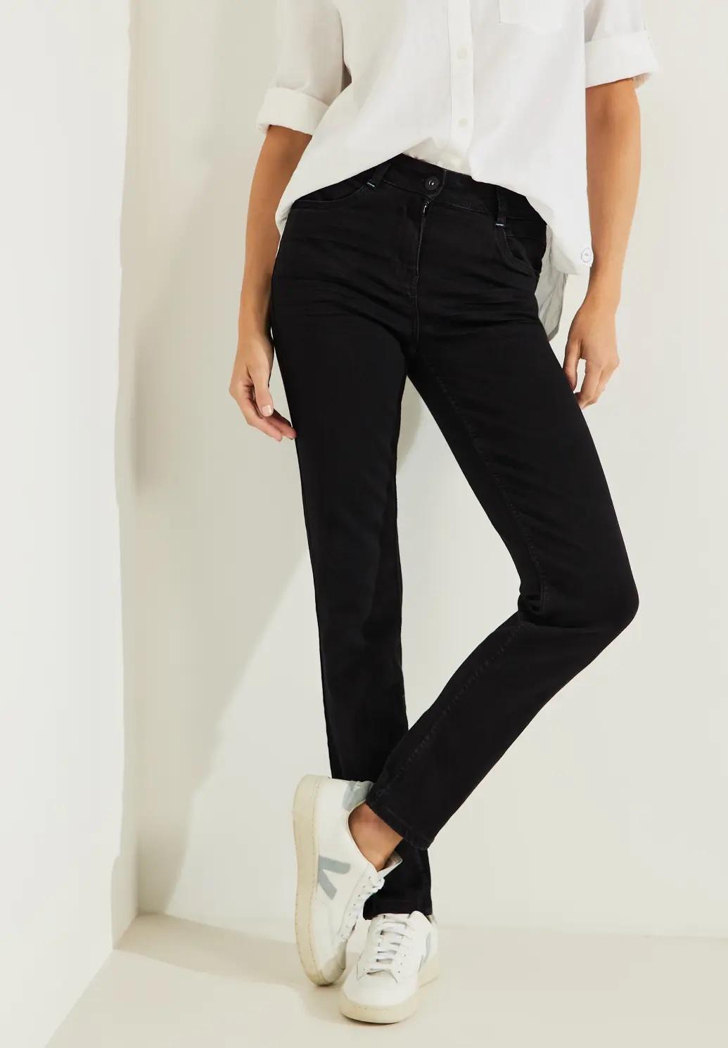 CECIL čierne slim fit džínsy TORONTO, čie
