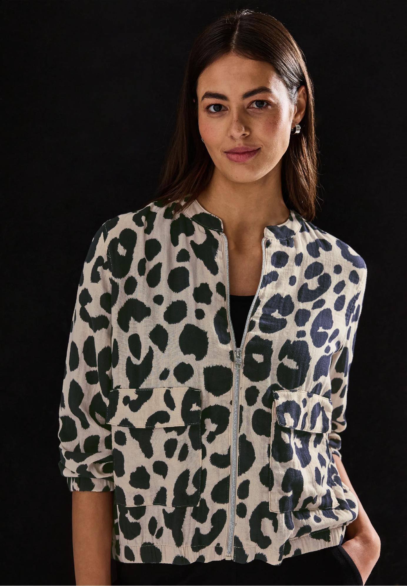 Street One vzorovaný mušelínový bluzón