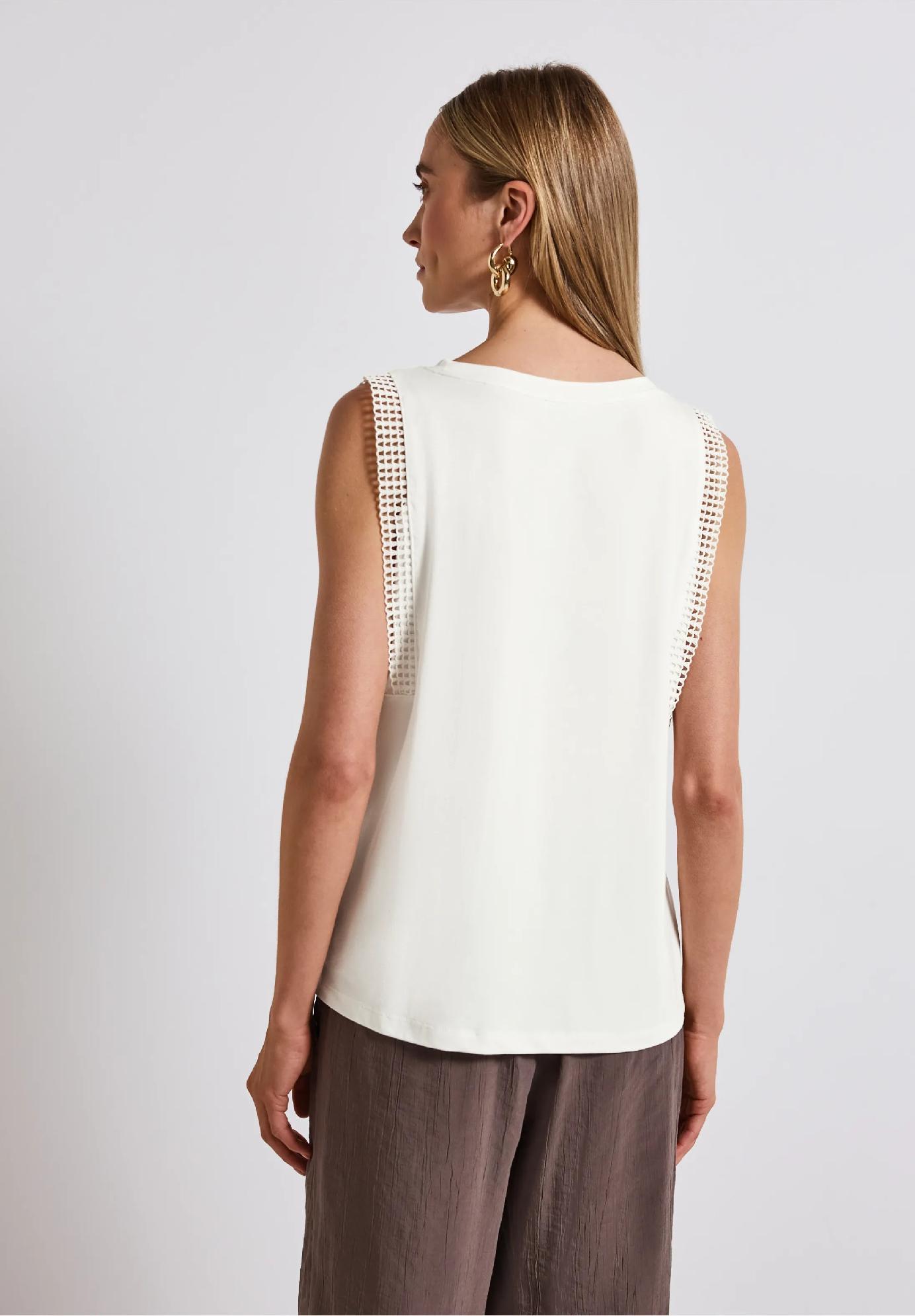 Street One top s háčkovanými detailmi, smo