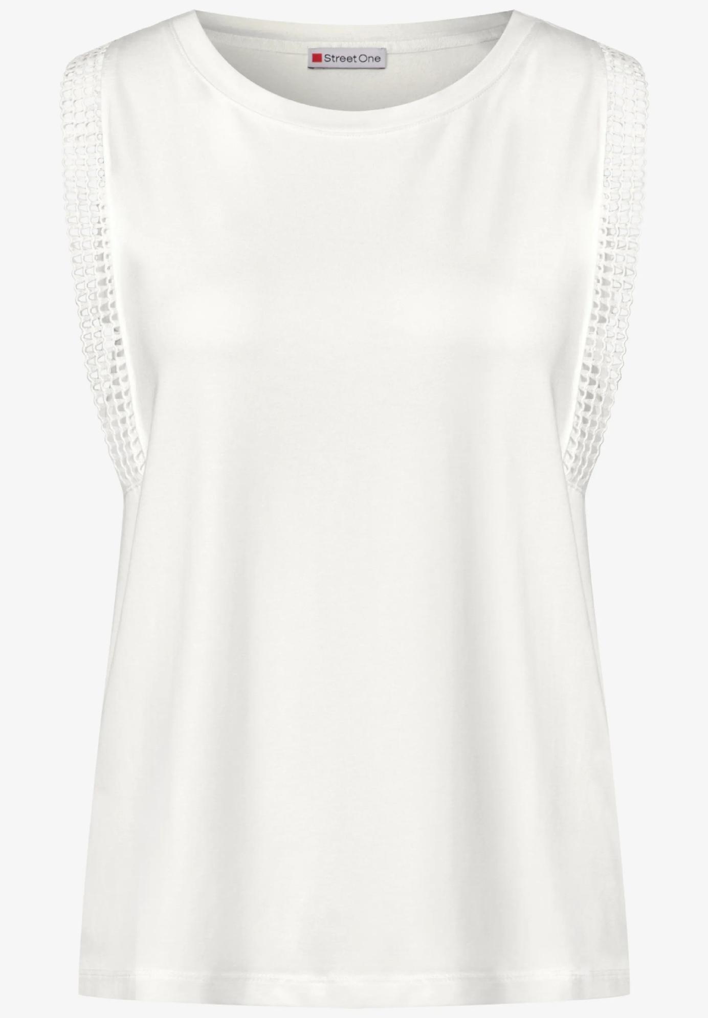 Street One top s háčkovanými detailmi, smo