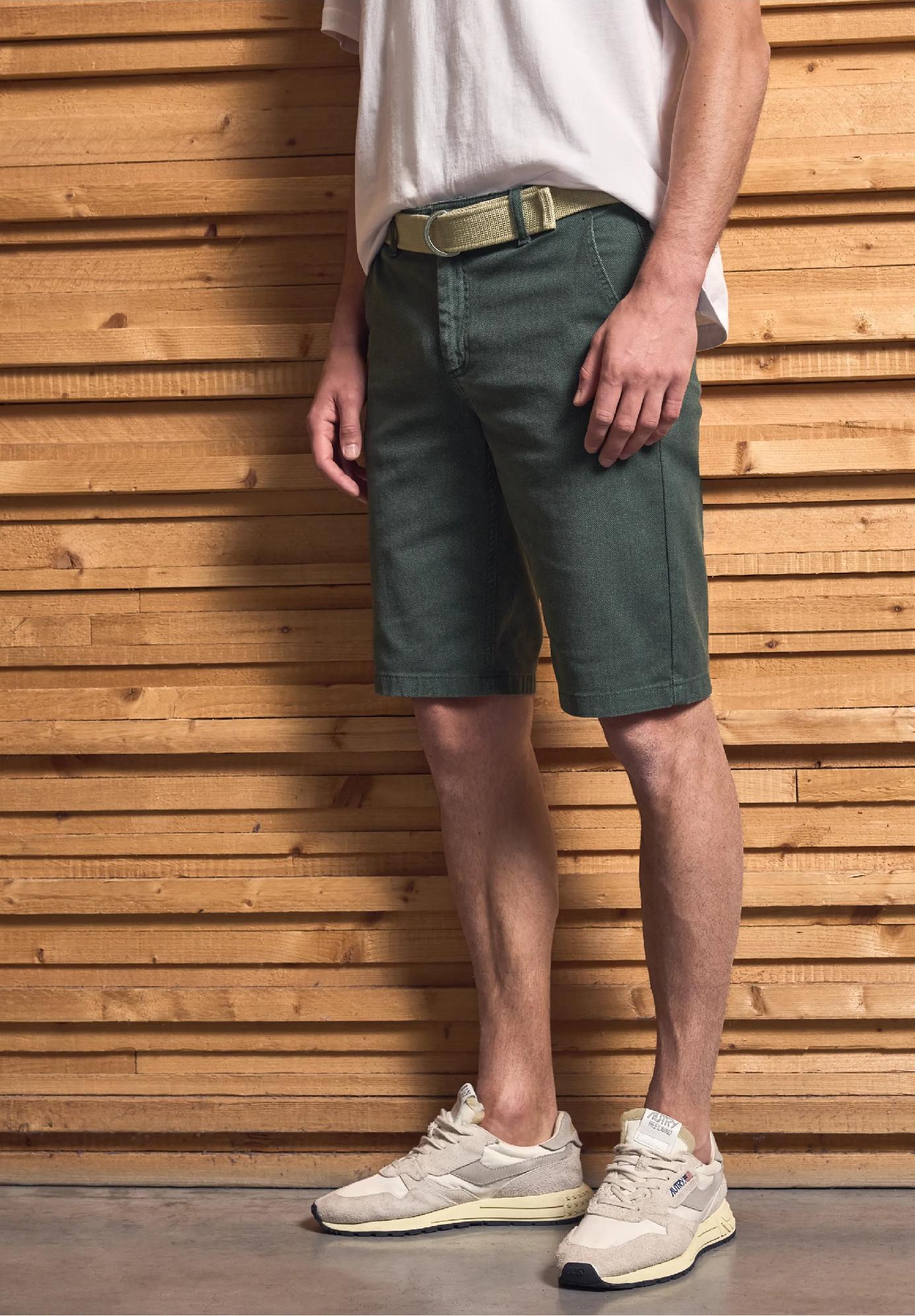 Street One MEN chino šortky so štruktúrou, zel