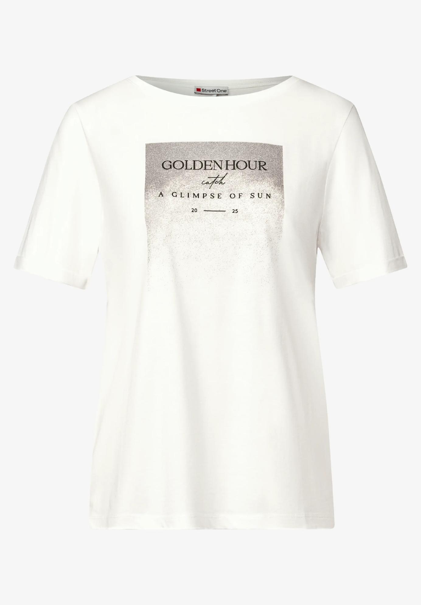 Street One tričko s trblietavou potlačou, smo