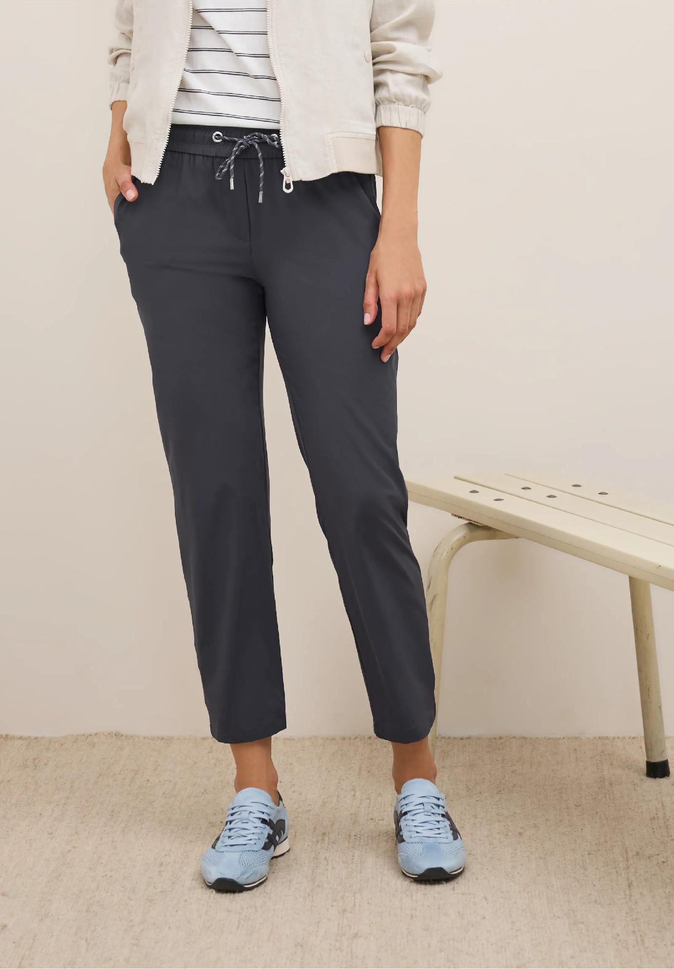 CECIL nohavice ležérneho strihu TRACEY, gra