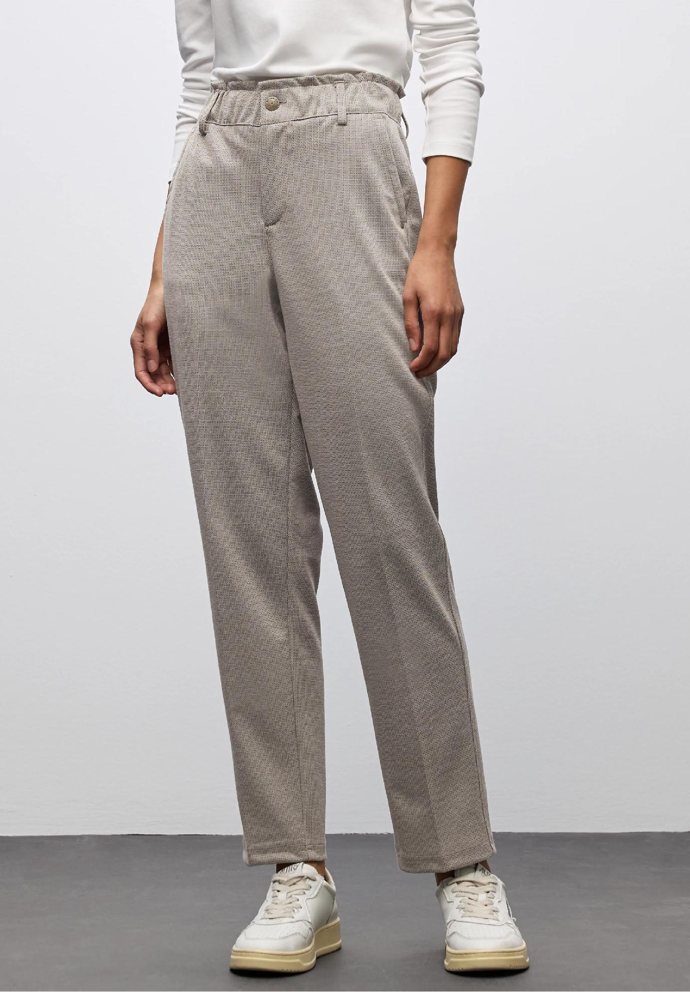 Street One žakárové nohavice Paperbag