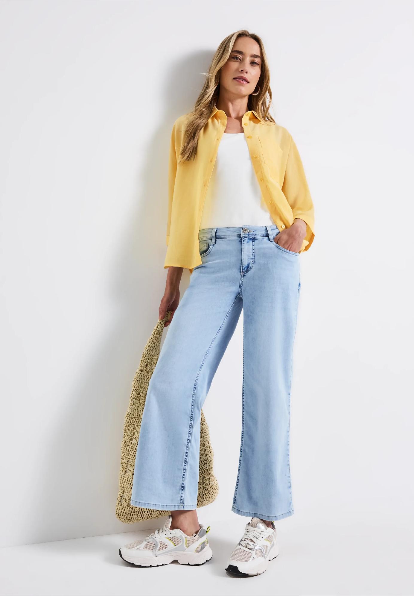 Street One košeľová blúzka Dolman, žlt