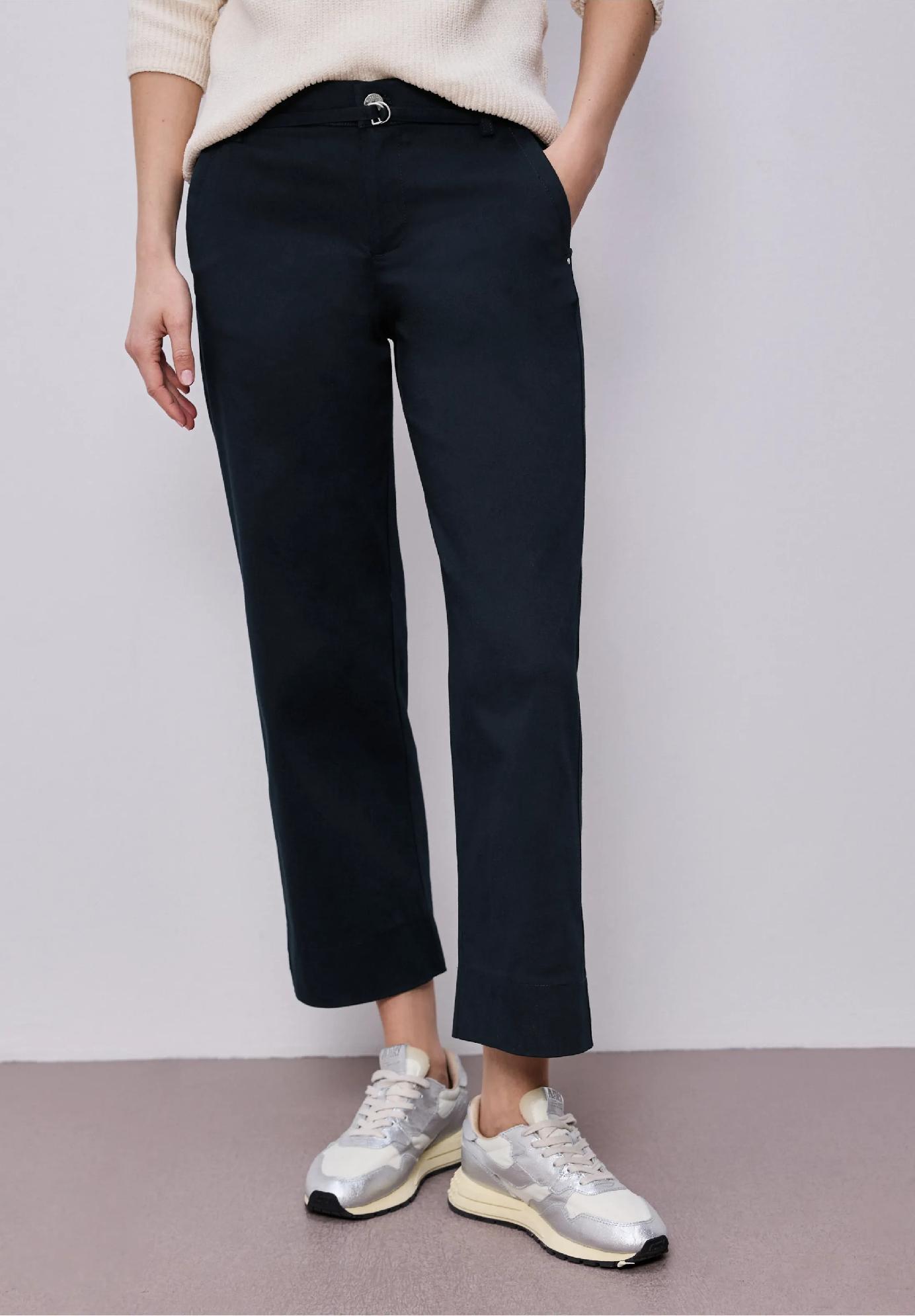 Street One rovné nohavice s opaskom, mod