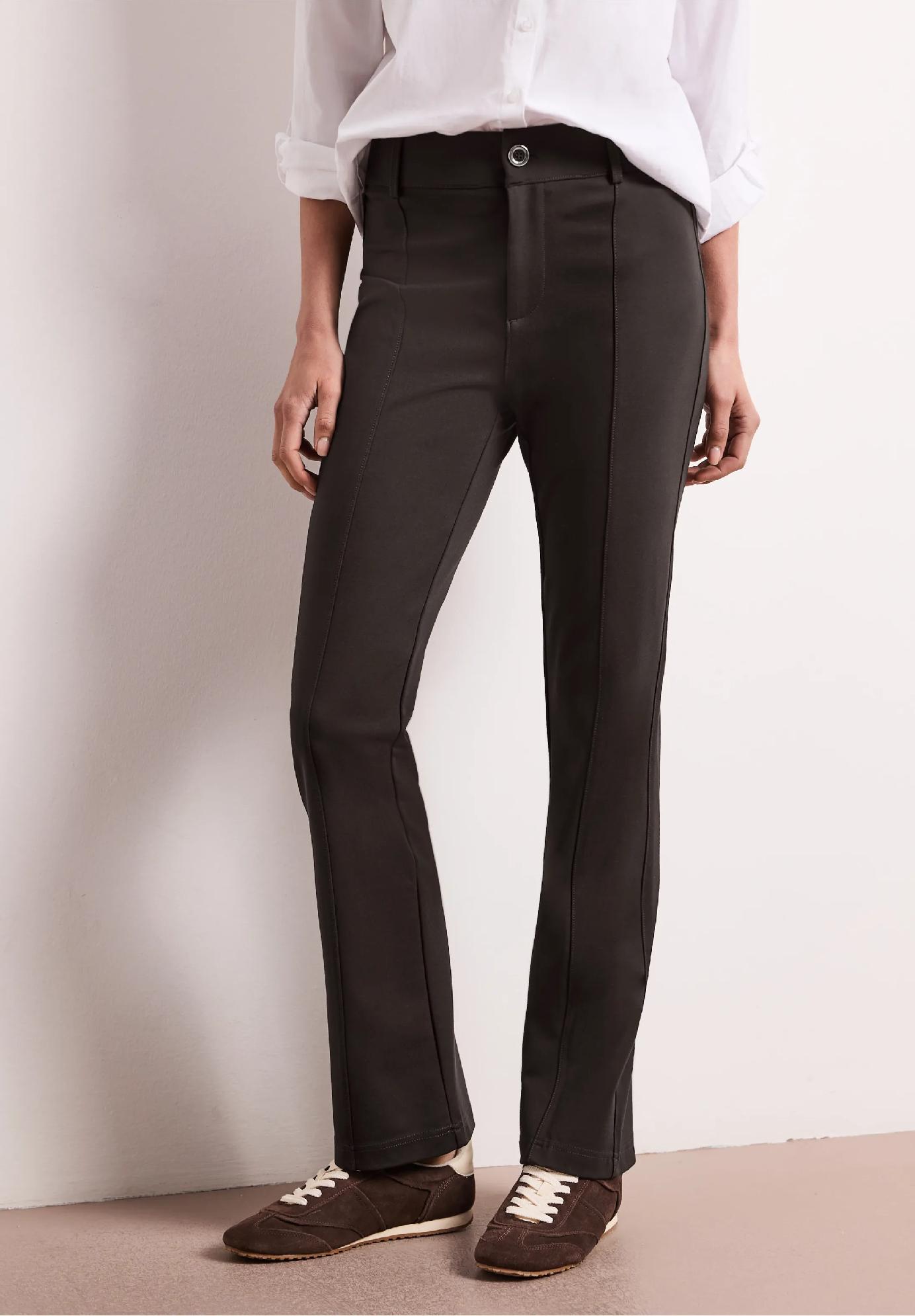 Street One bootcut nohavice s vysokým pásom úzkeho strihu