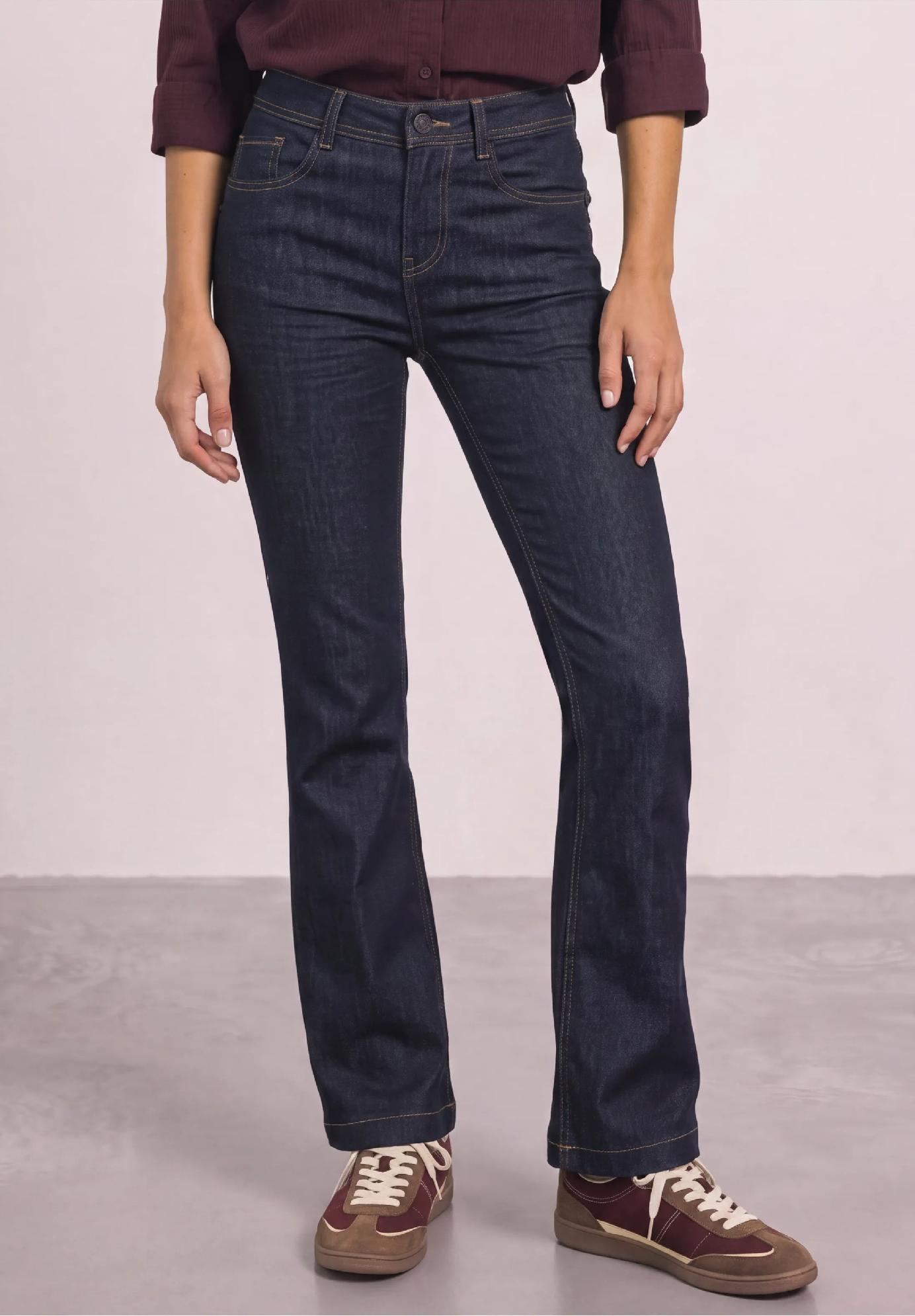 Street One džínsy Bootcut s vysokým pásom v úzkom strihu BLAIRE, mod