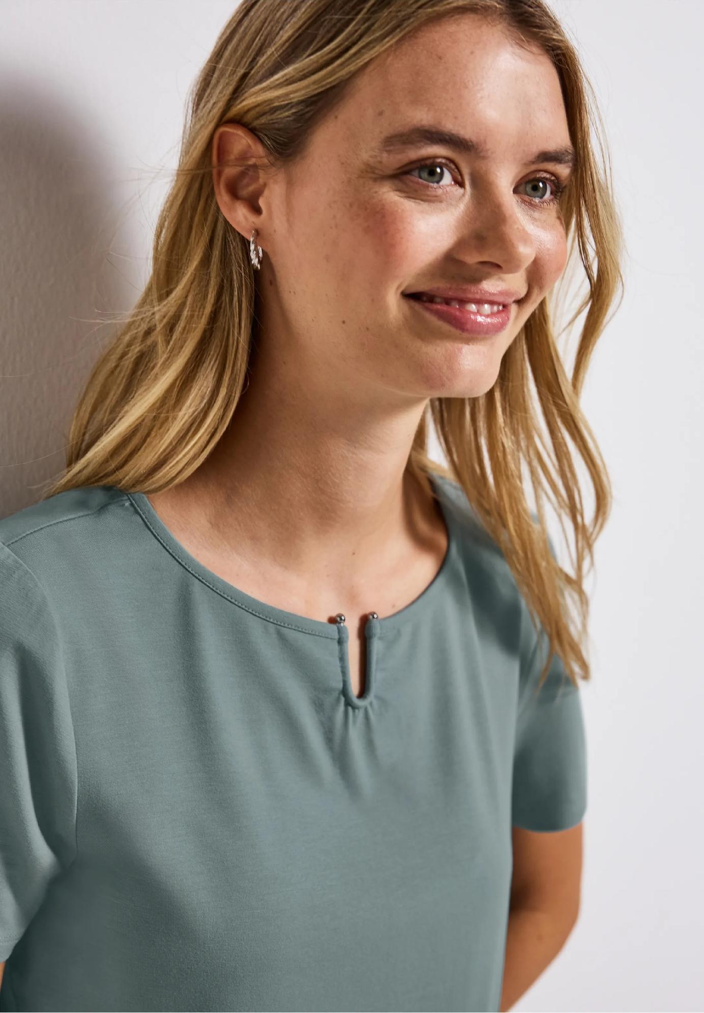 Street One džersejové tričko s výstrihom