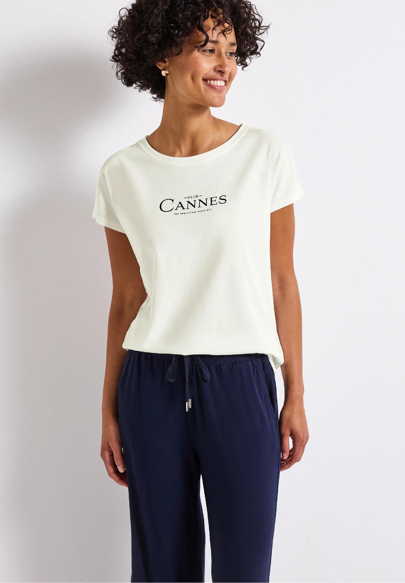 Street One tričko s fóliovým nápisom, smo