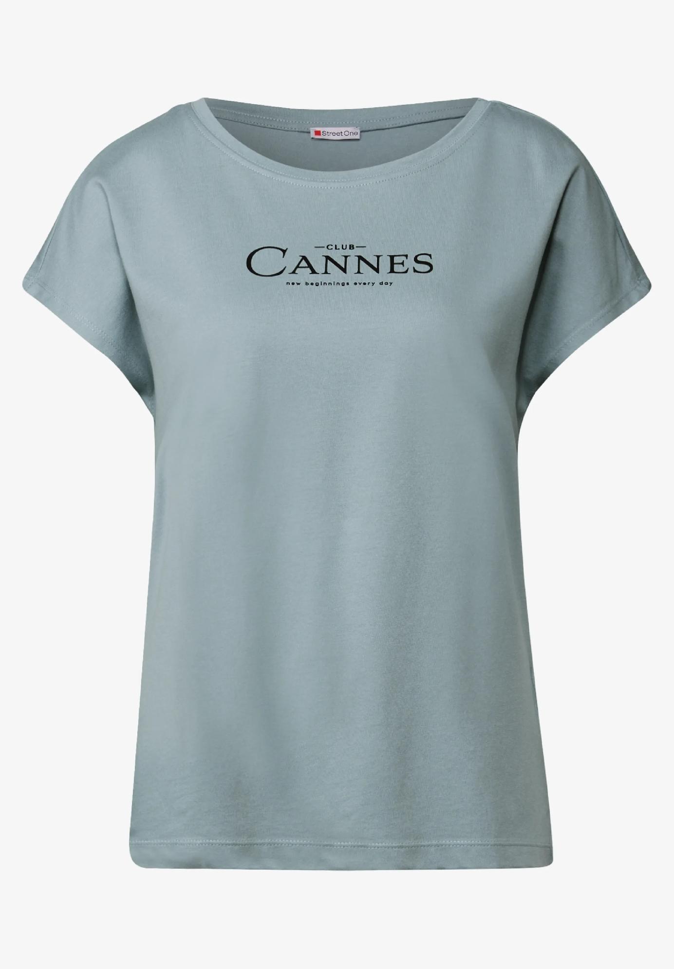 Street One tričko s fóliovým nápisom, mod