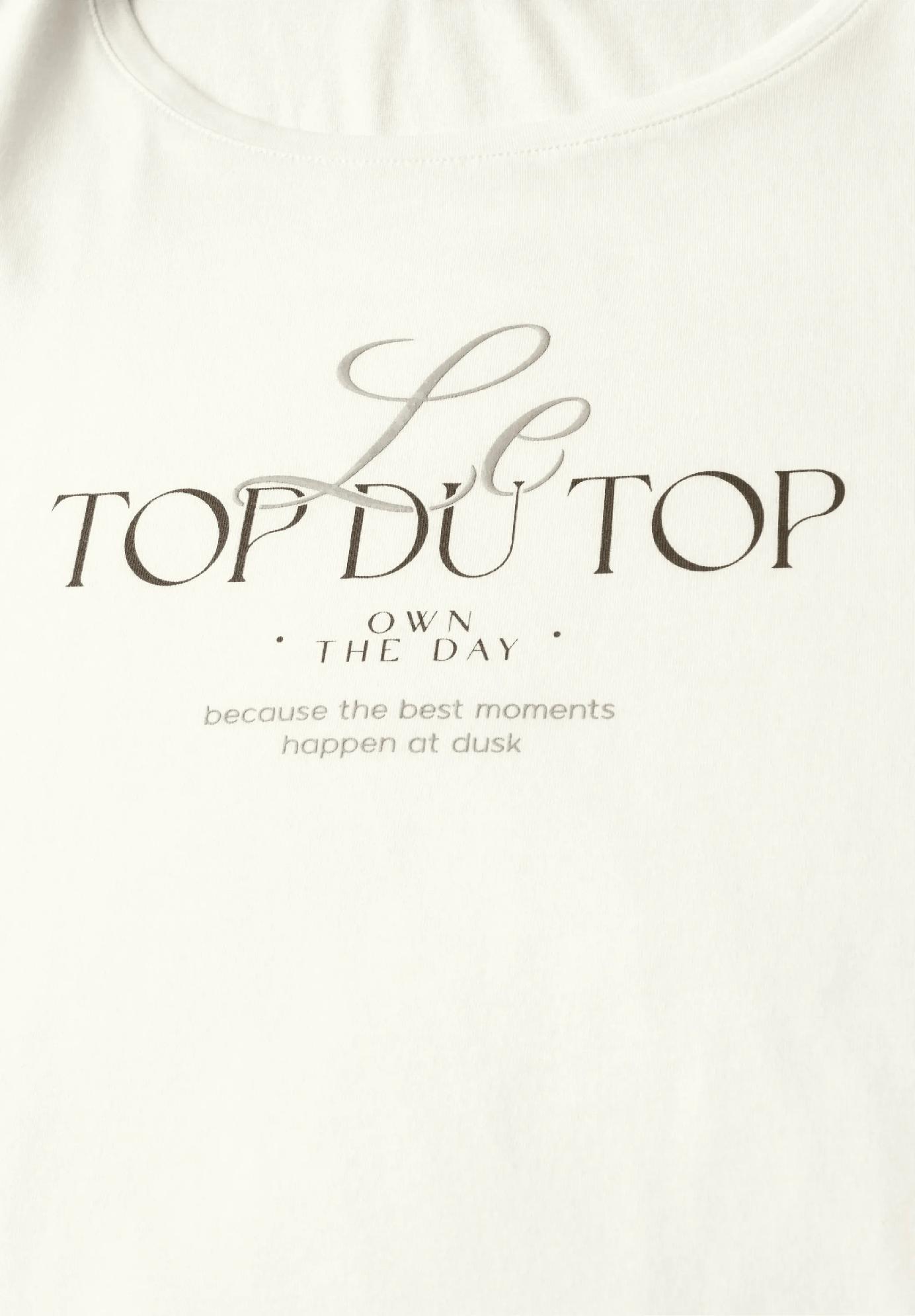 Street One tričko s vyhrnutým detailom, smo