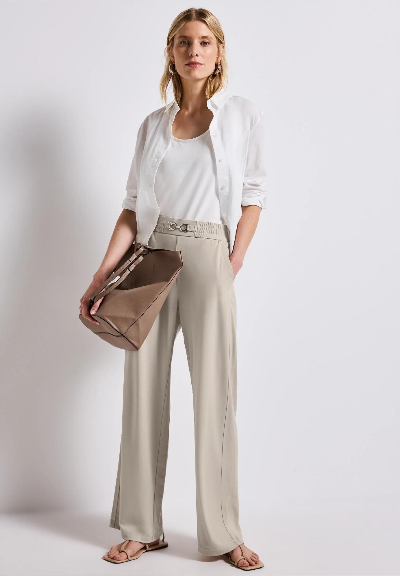 Street One trblietavé široké nohavice