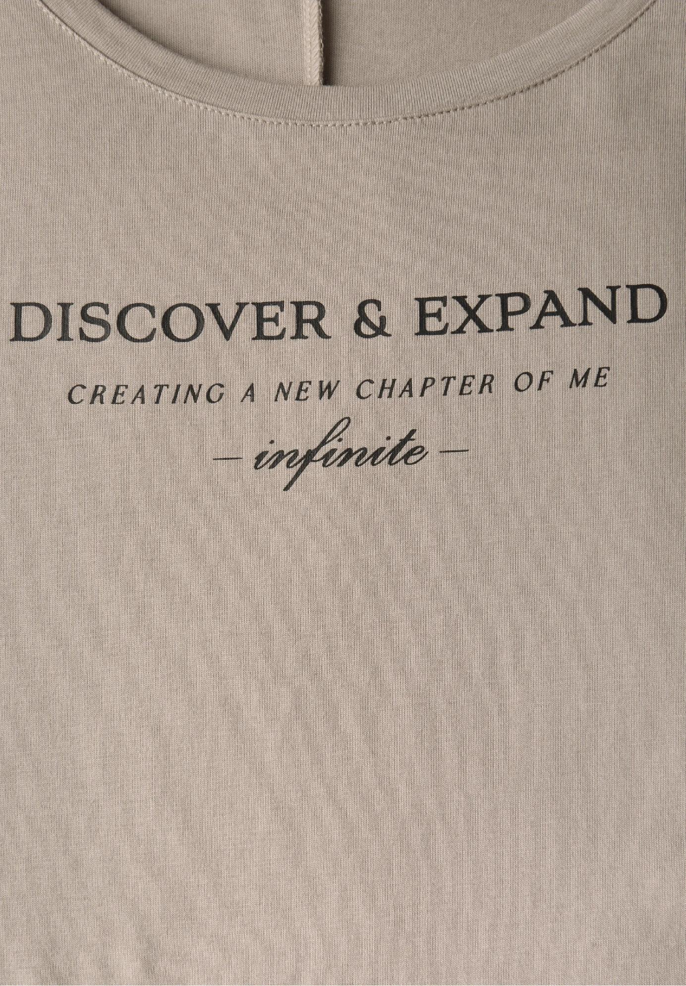 Street One tričko s nápisom DISCOVER, bez