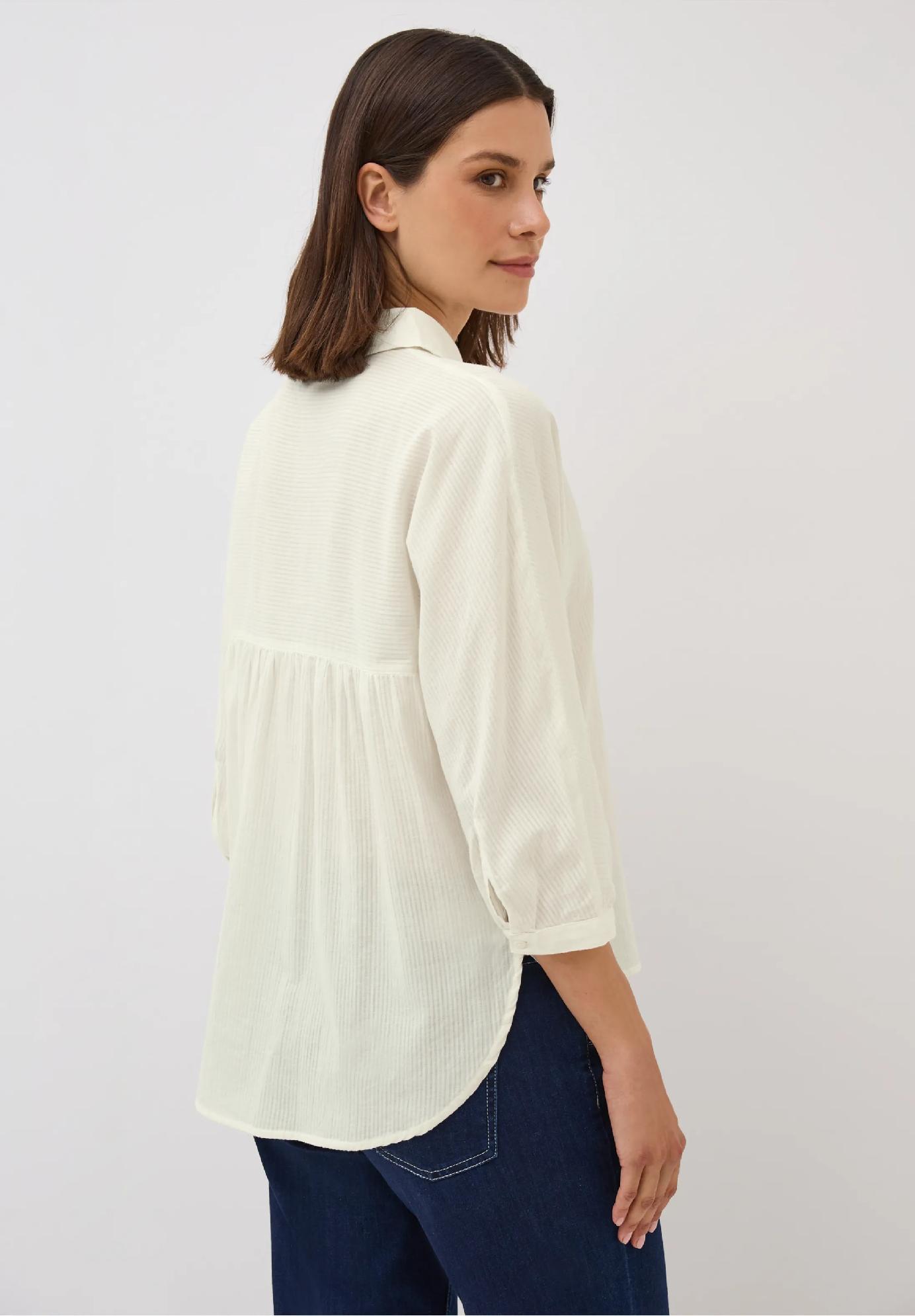 CECIL blúzka s pruhovanou textúrou