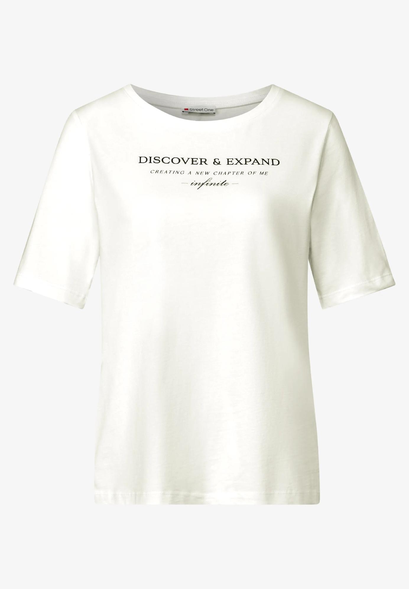 Street One tričko s nápisom DISCOVER, smo