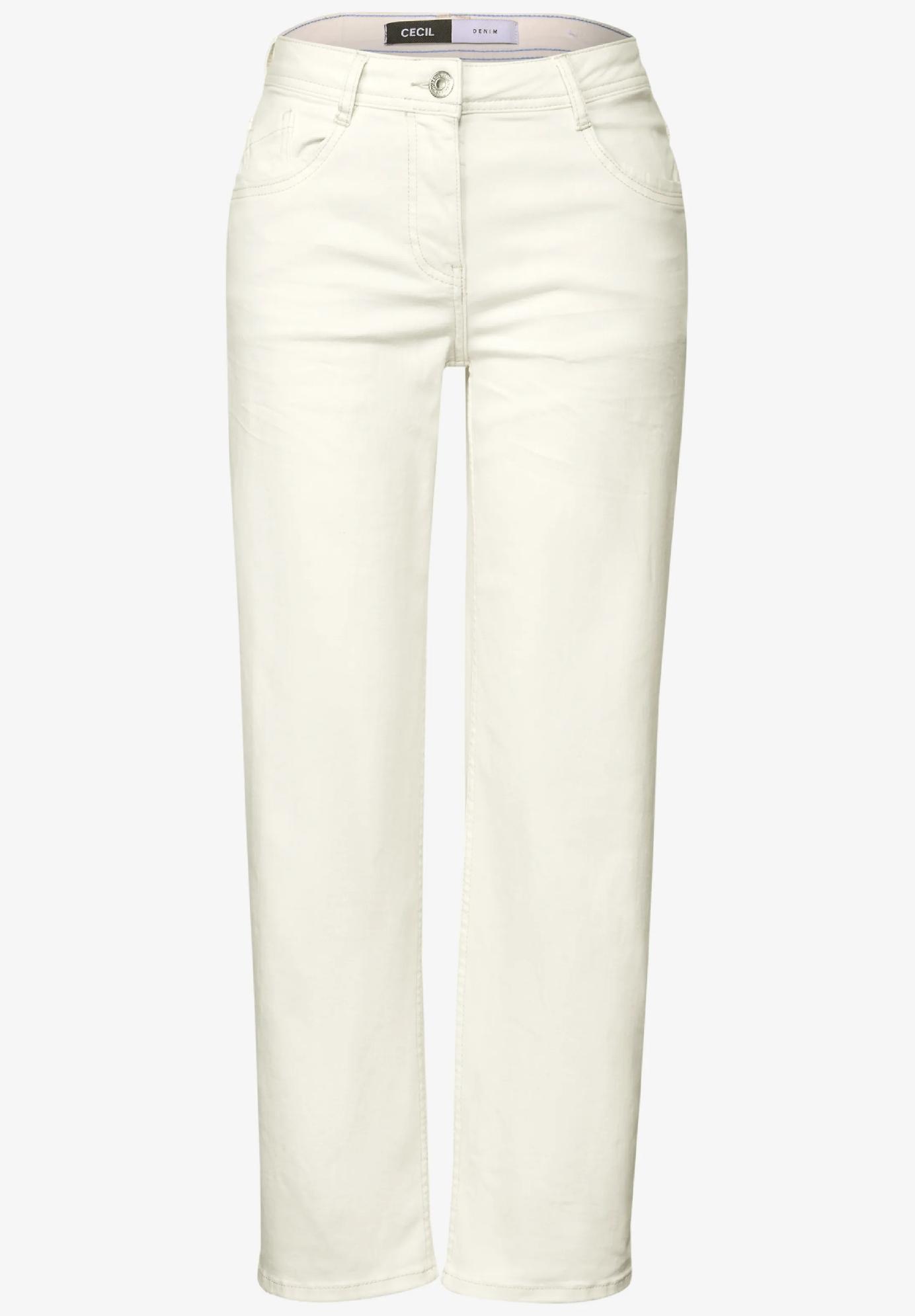CECIL Rovné džínsy NEELE - ecru