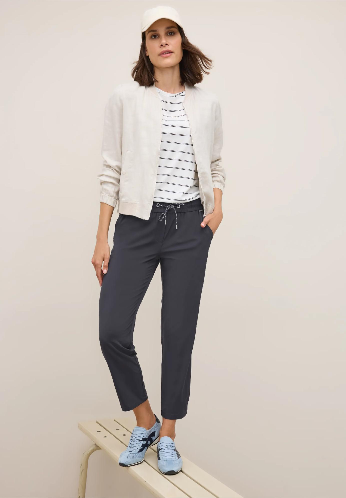 CECIL nohavice ležérneho strihu TRACEY, gra