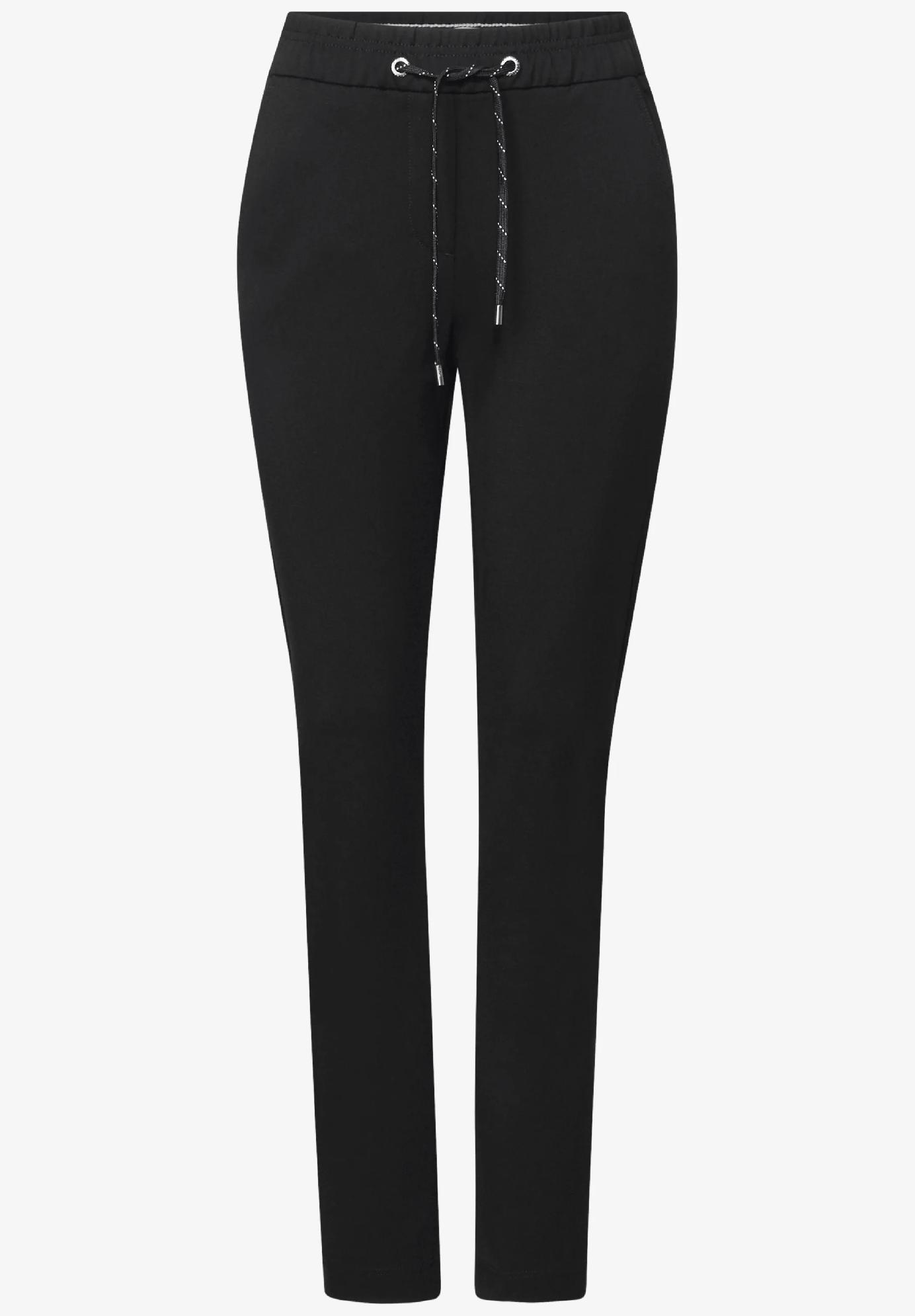 CECIL nohavice ležérneho strihu TRACEY, čiern