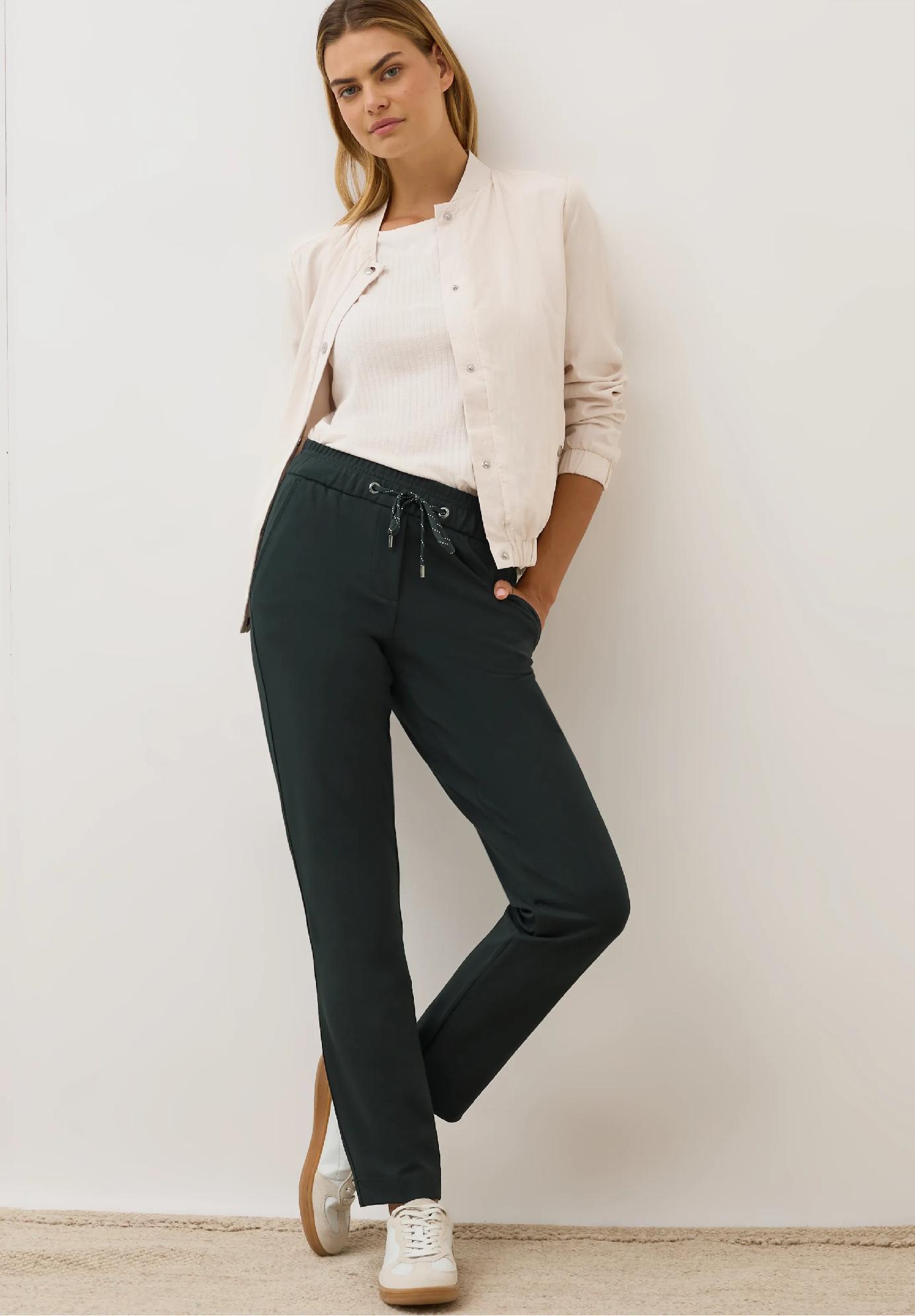 CECIL nohavice ležérneho strihu TRACEY, zel