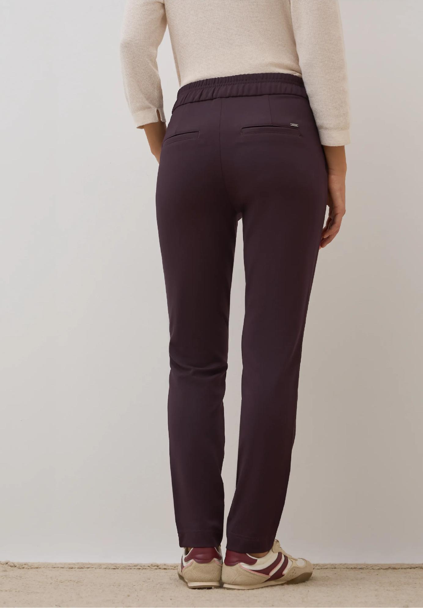 CECIL nohavice ležérneho strihu TRACEY, bordo