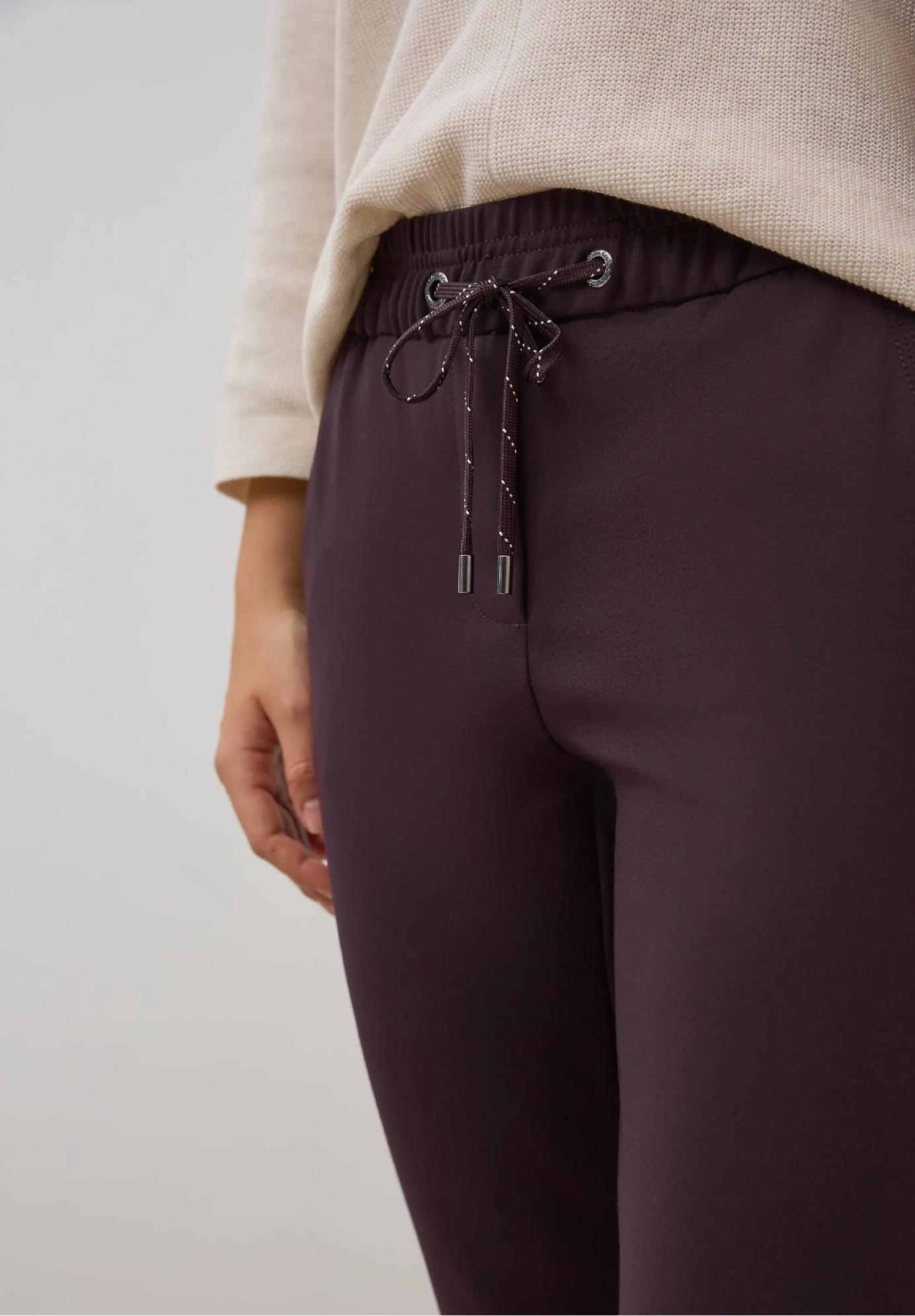 CECIL nohavice ležérneho strihu TRACEY, bordo