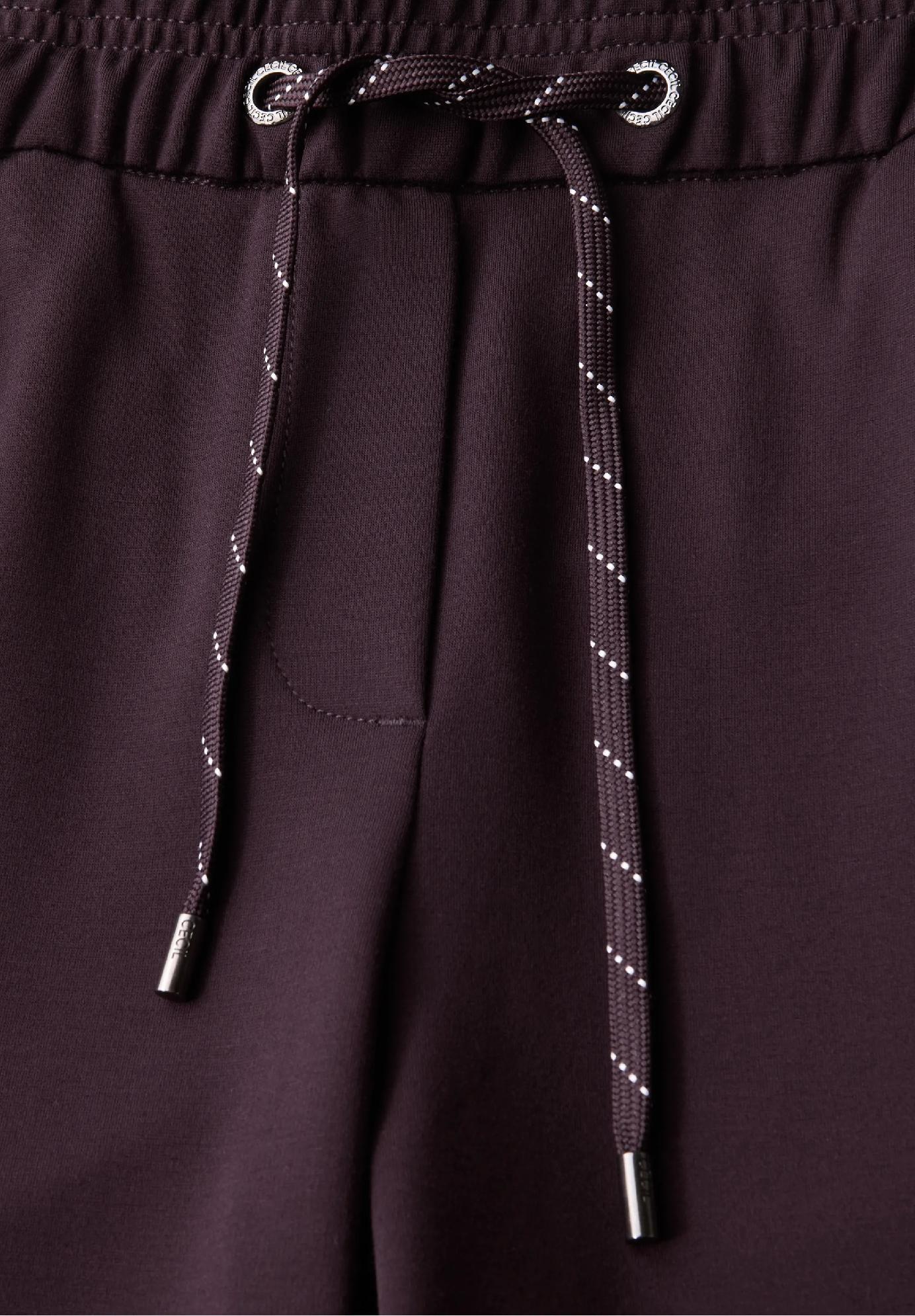 CECIL nohavice ležérneho strihu TRACEY, bordo