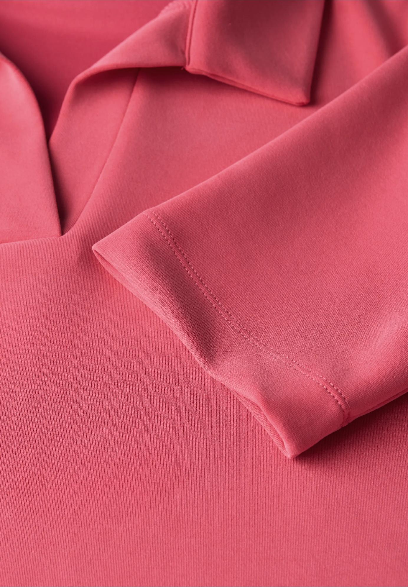 Street One polo tričko s hodvábnym vzhľadom, kor