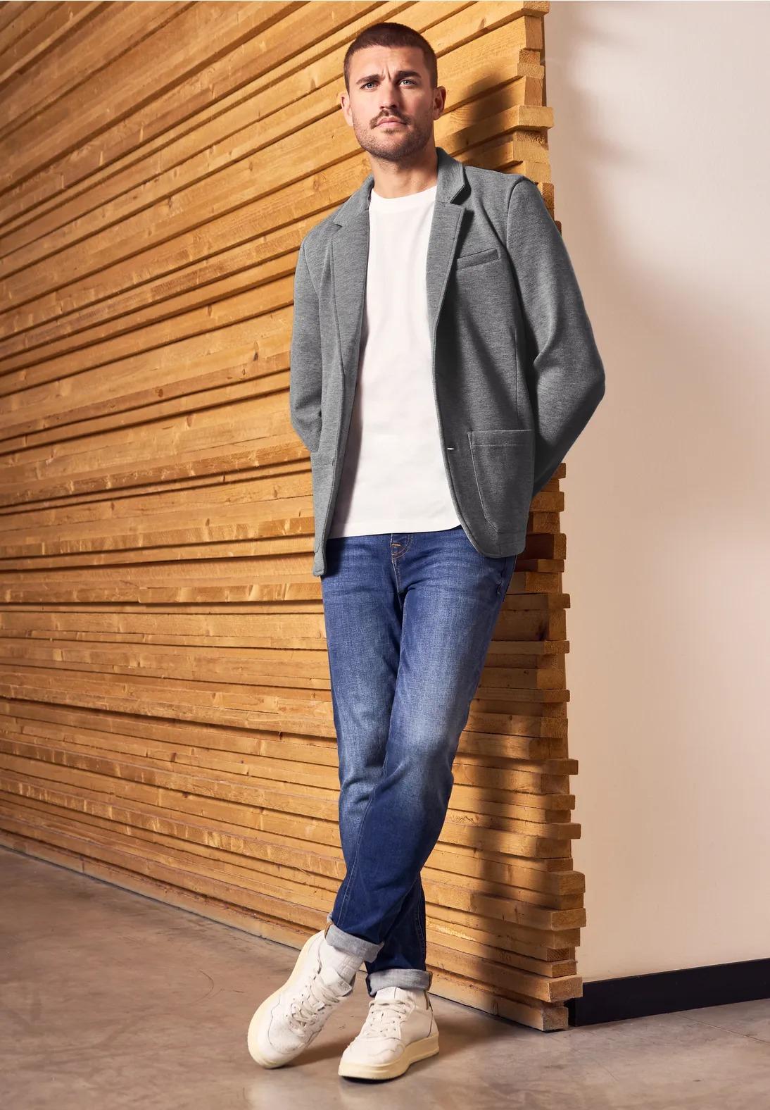 Street One MEN scuba sako Piquée