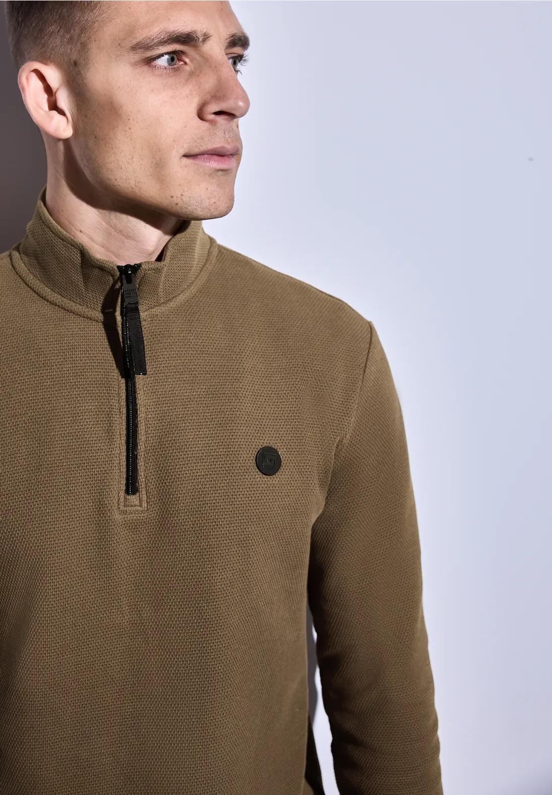 Street One MEN štruktúrovaný sveter s rolákom