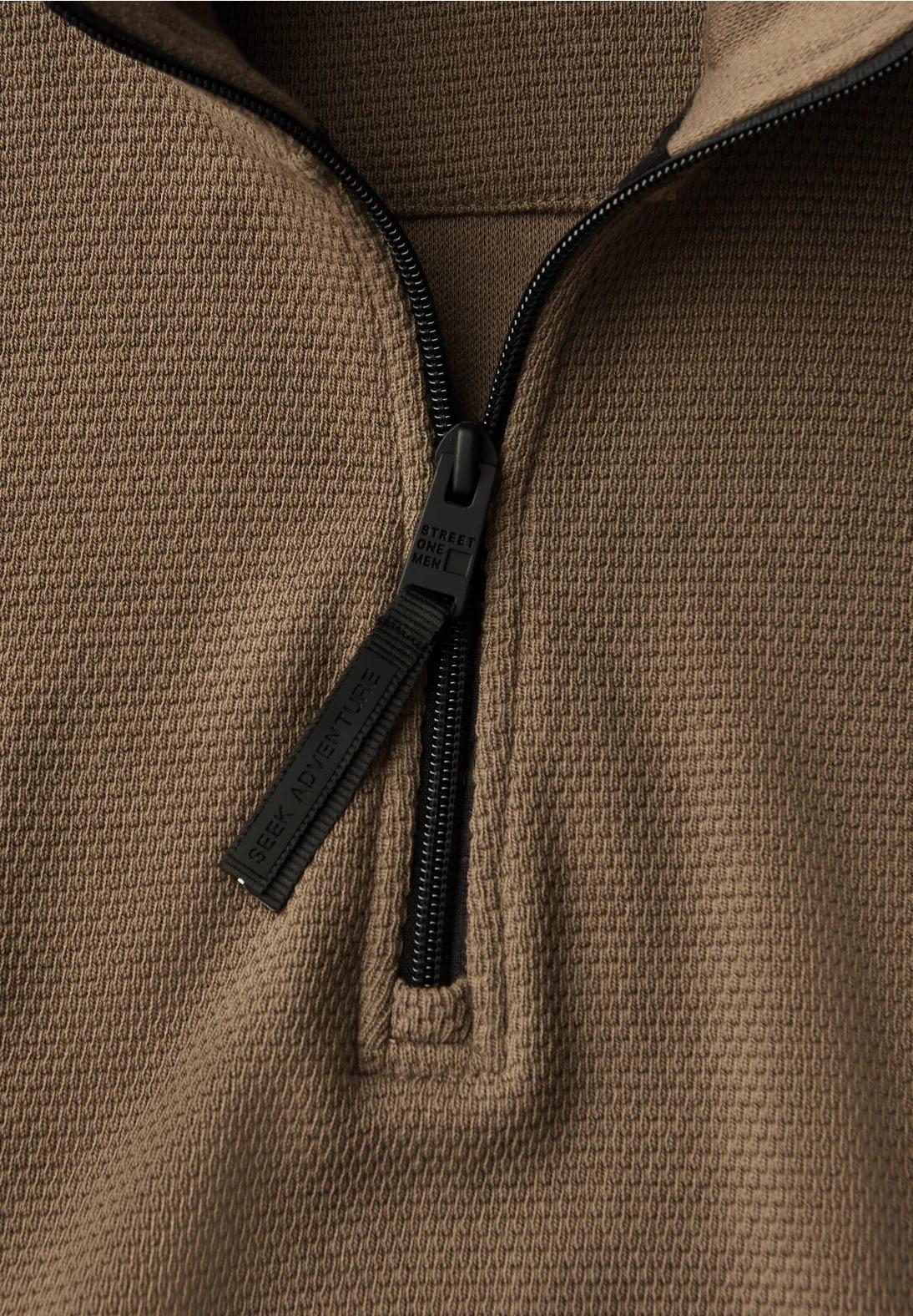 Street One MEN štruktúrovaný sveter s rolákom