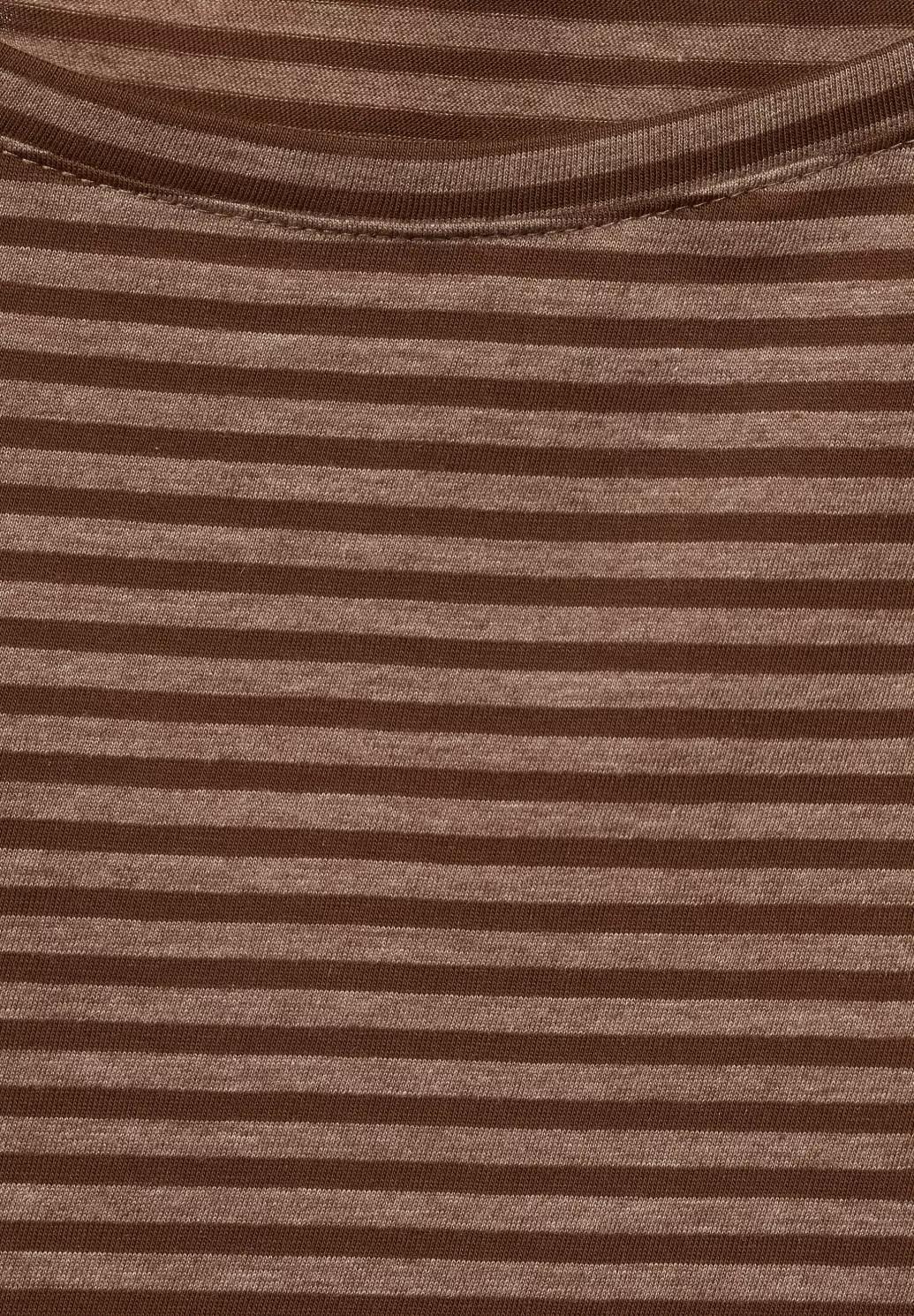 CECIL tričko so vzorom prúžkov, hneda