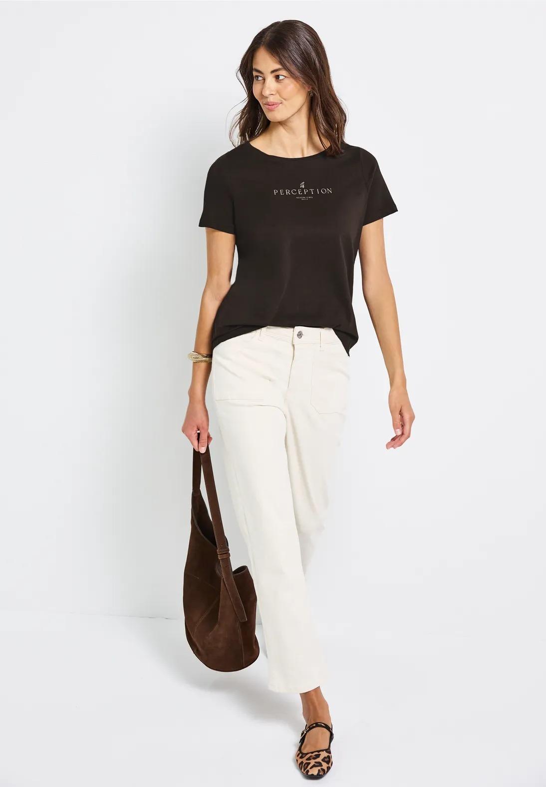 Street One tričko s nápisom, hne