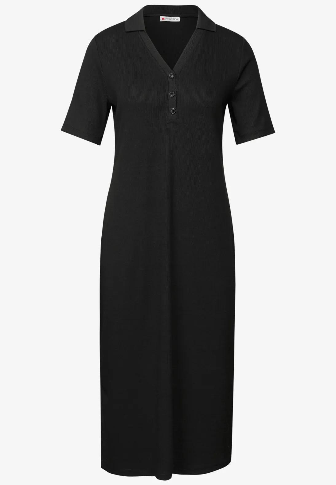 Street One polo šaty s rebrovanou textúrou, čie