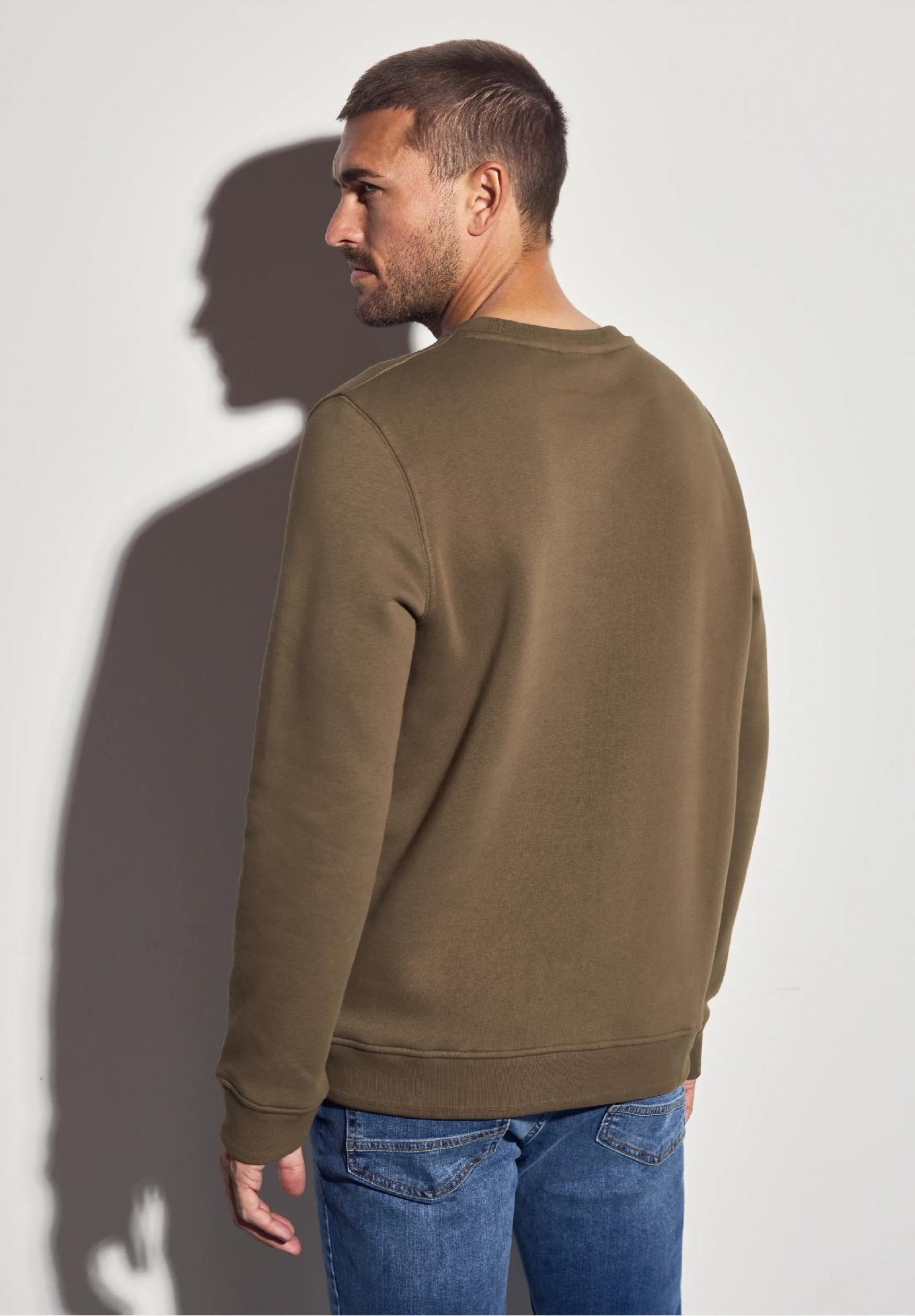 Street One MEN mikina s mäkkou potlačou, hne