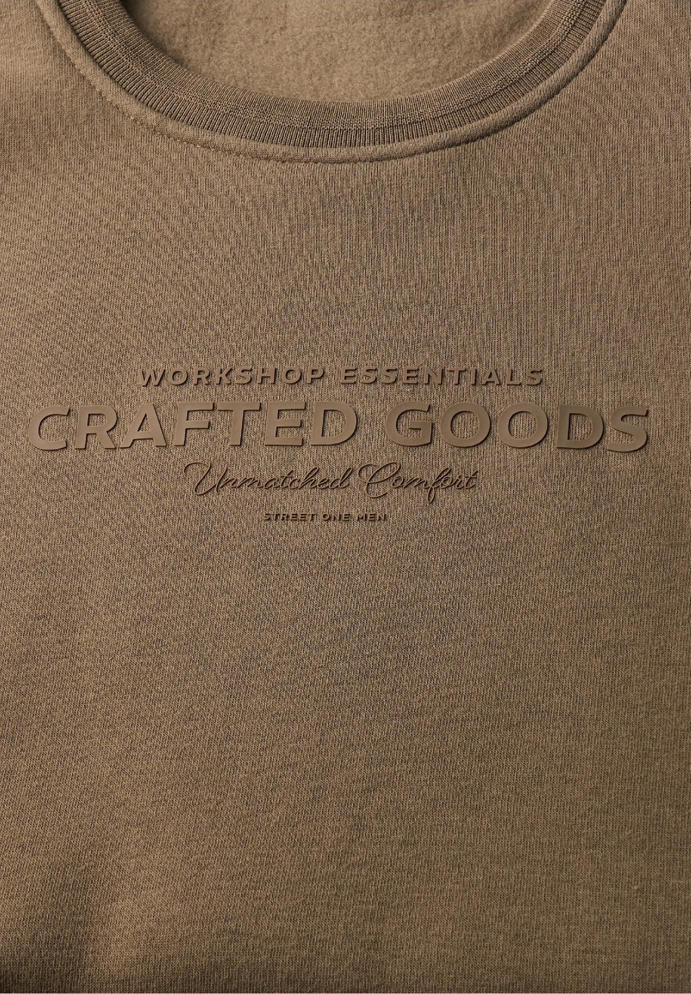 Street One MEN mikina s mäkkou potlačou, hne