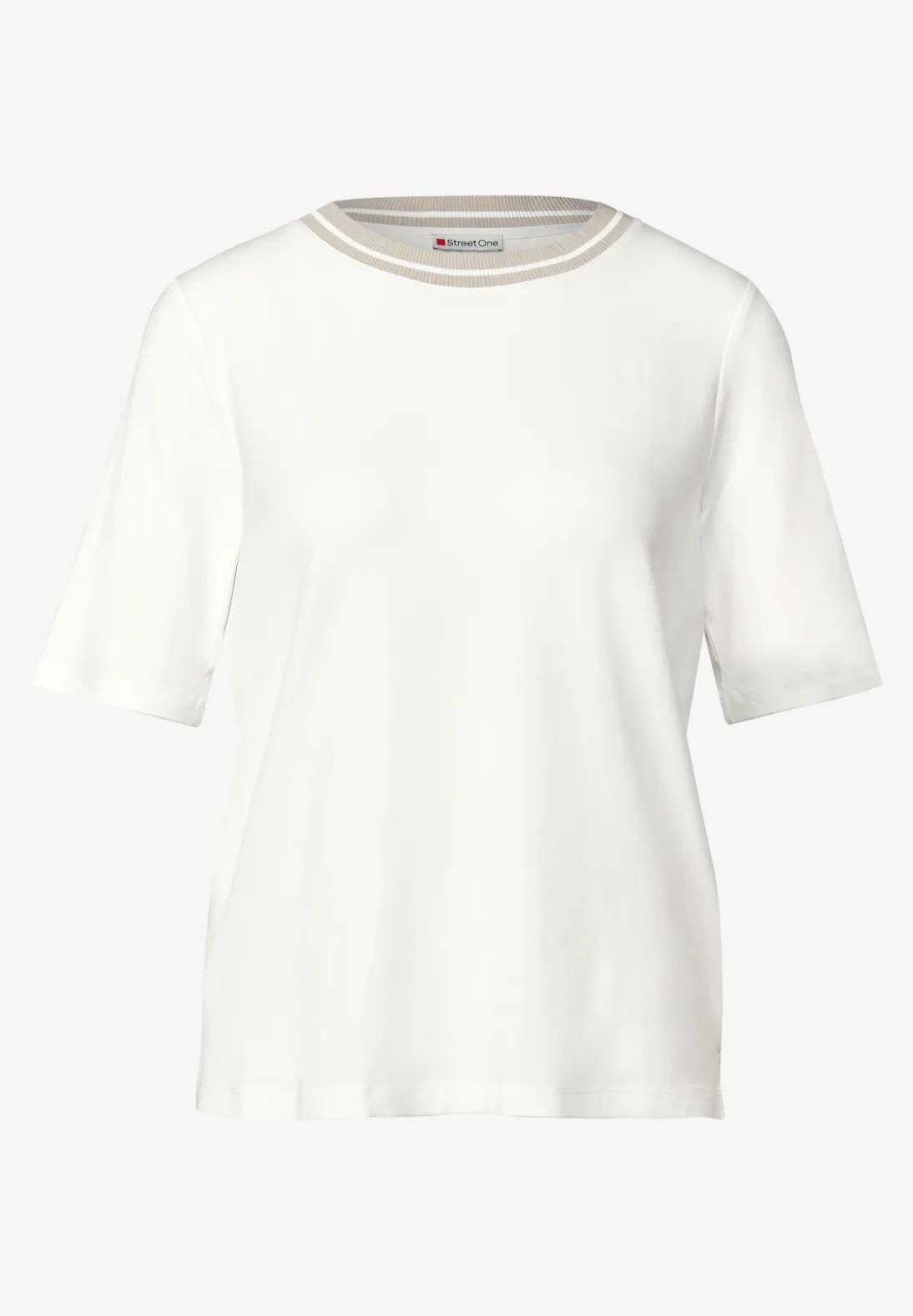 Street One tričko s rebrovaným detailom, smo