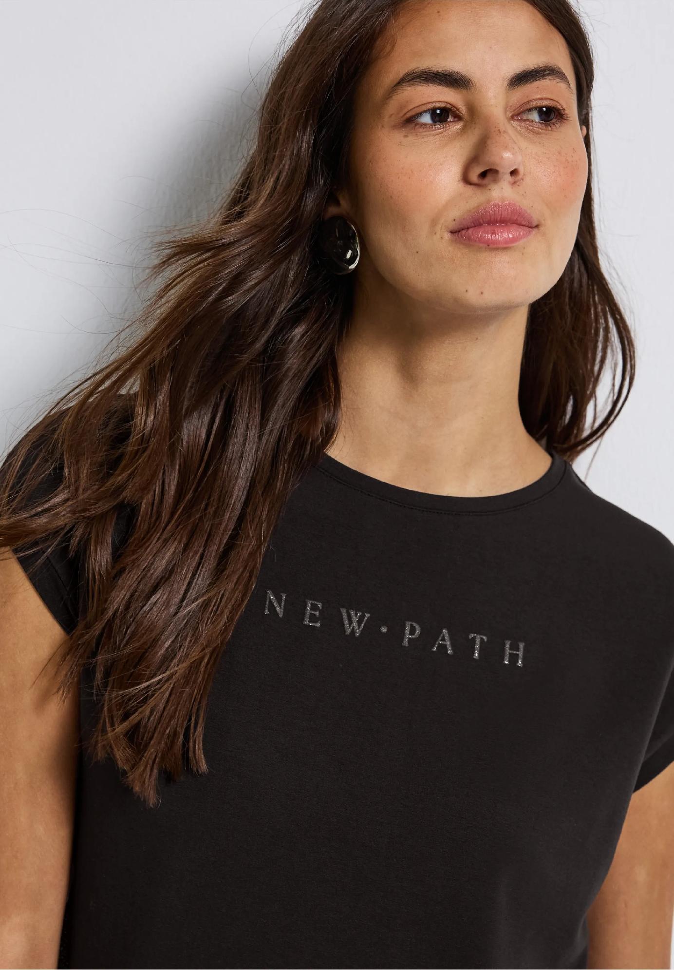 Street One tričko s trblietavými detailmi