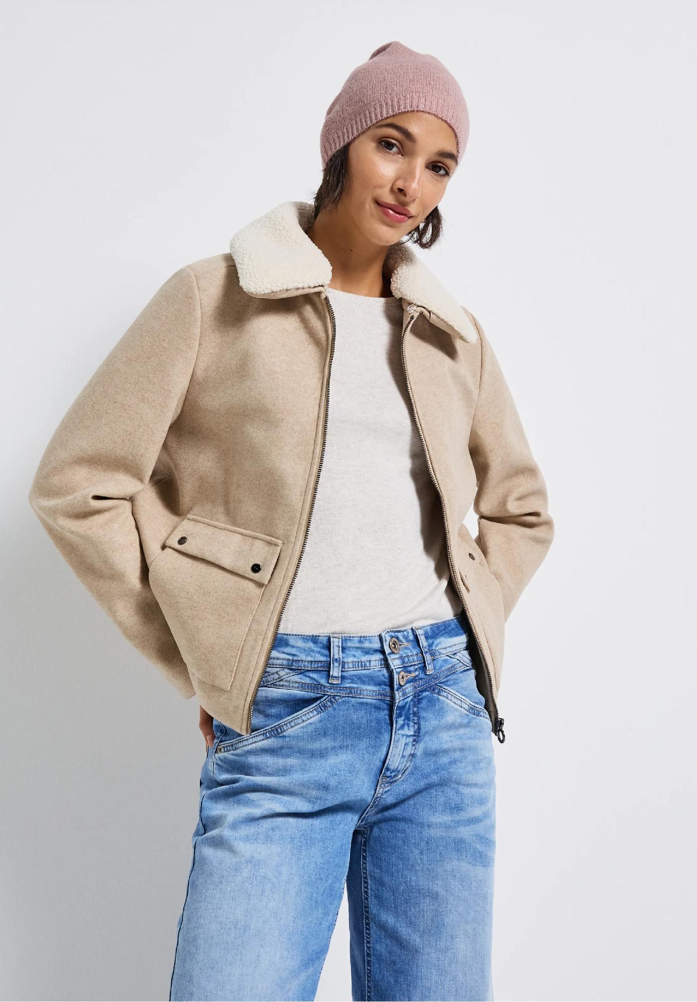 Street One jemne pletená čiapka, ruž