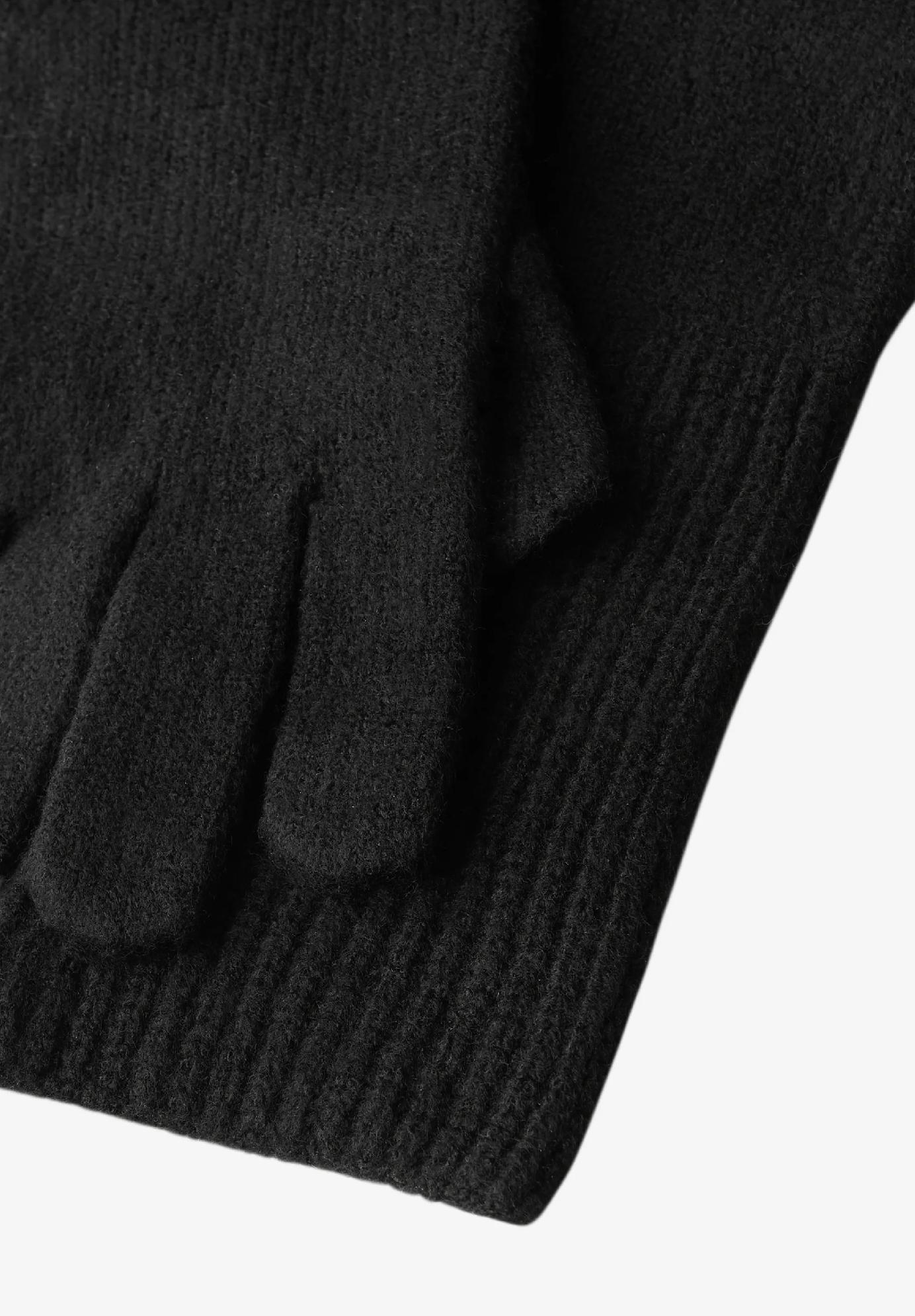 Street One jemne pletené rukavice, čie