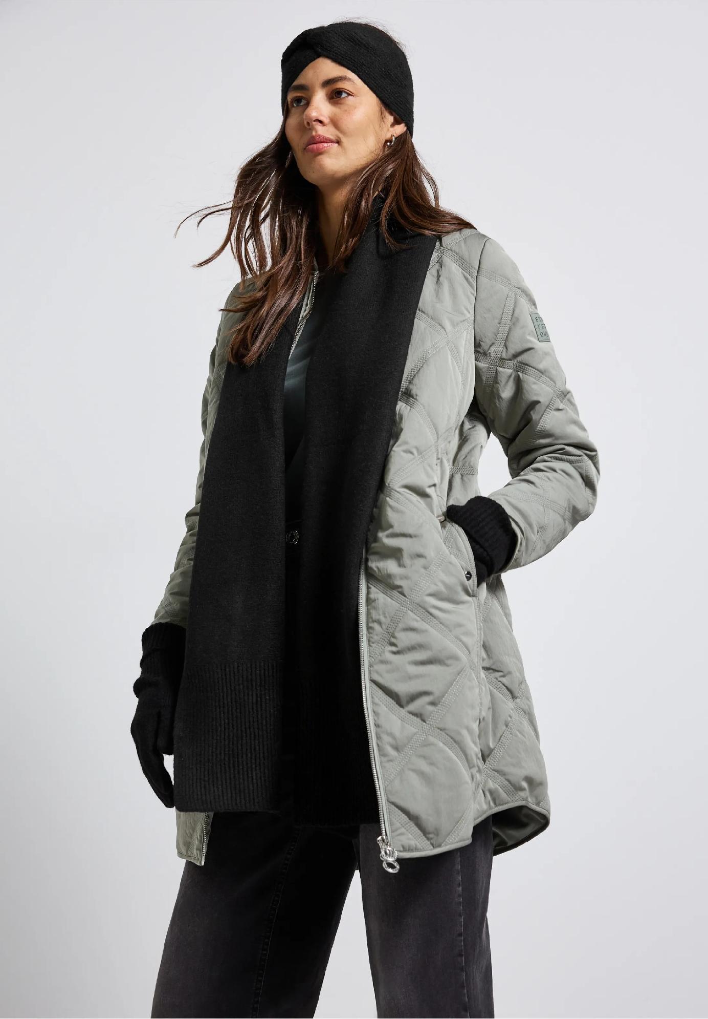 Street One dlhý pletený šál, čie