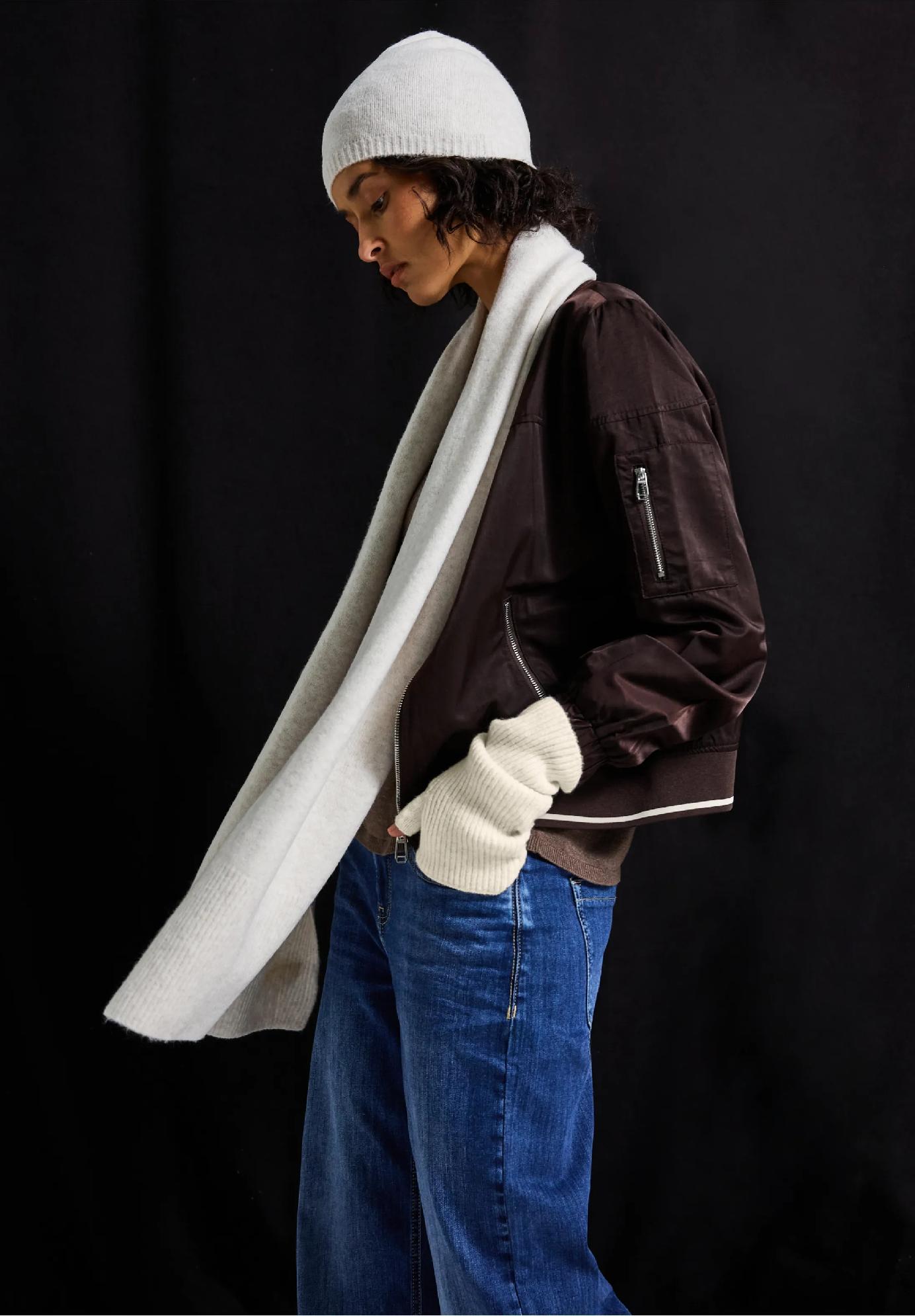 Street One pletené návleky na ruky, bež