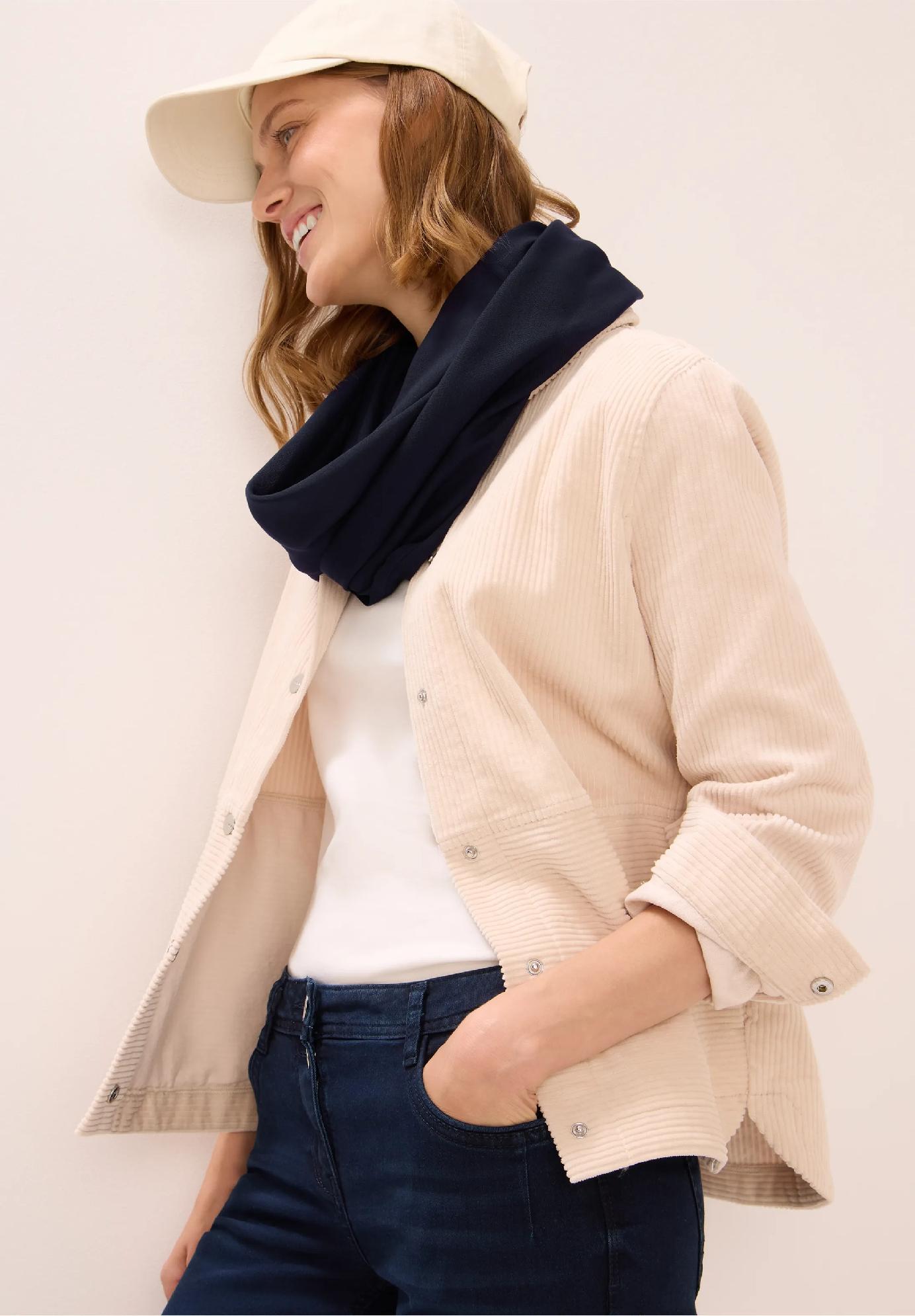 CECIL jednofarebná šatka, LOOP, mod